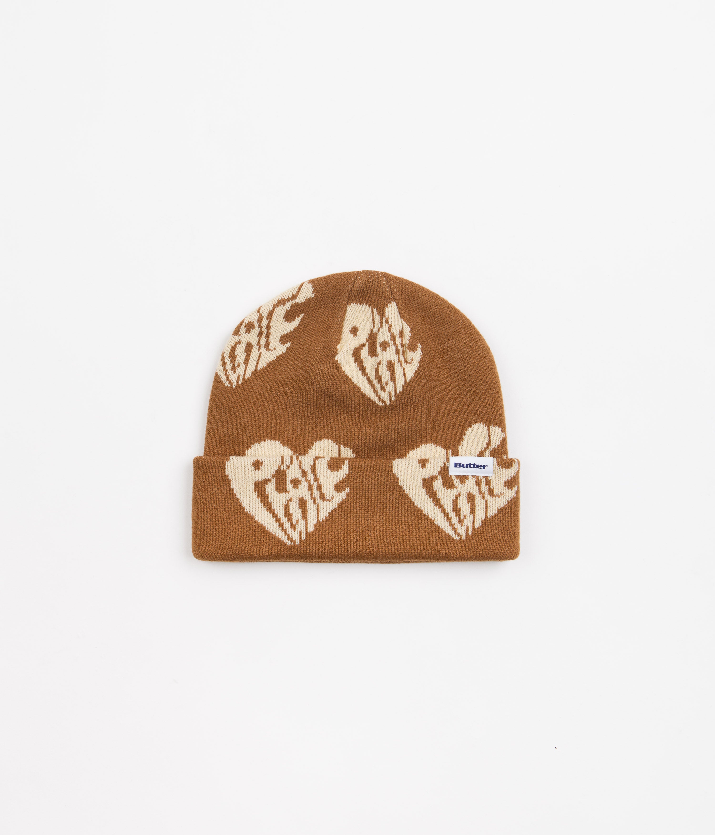 Butter Goods Peace Beanie - Stylish Brown