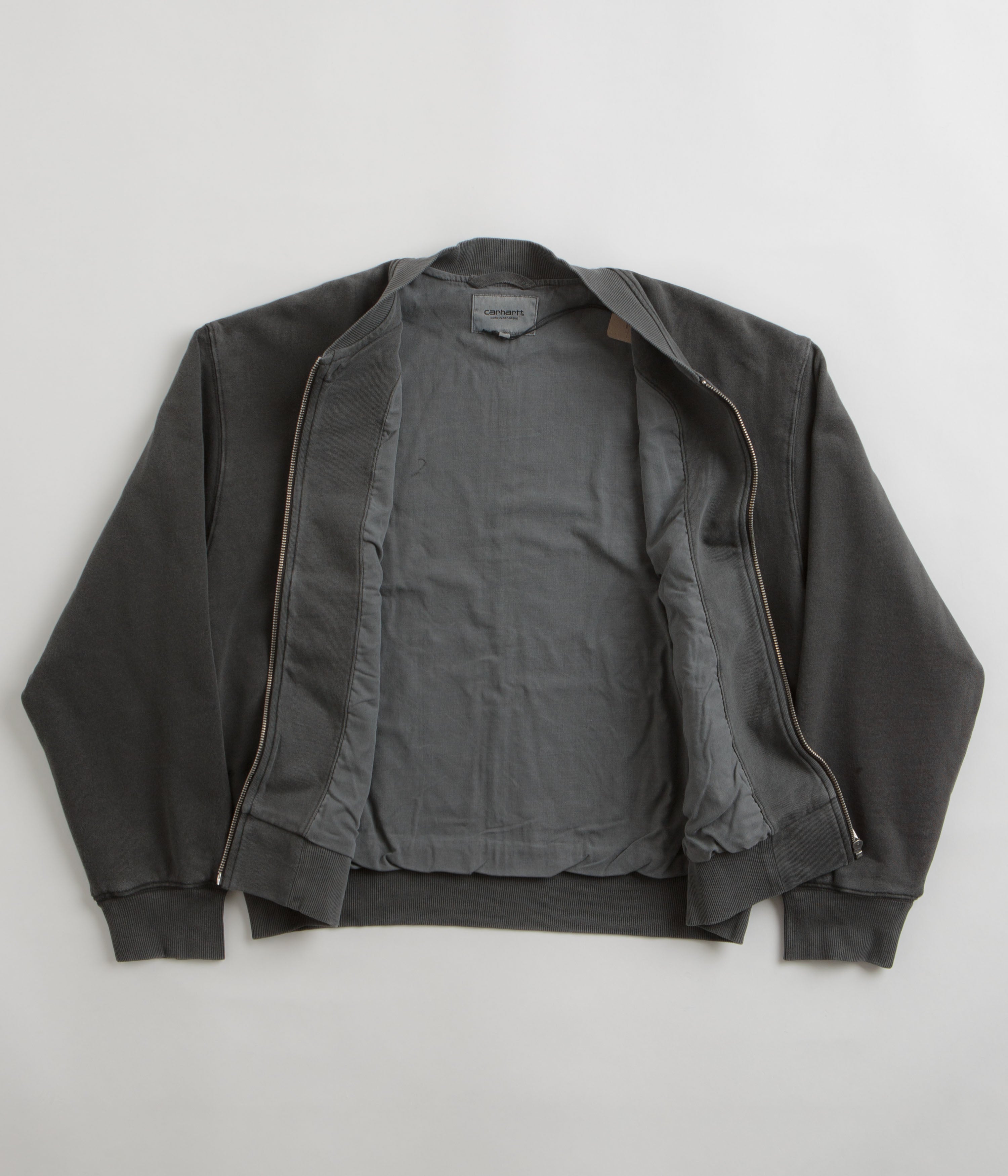 Carhartt Women's Nelson Sweat Bomber Jacket - Stunning Charcoal