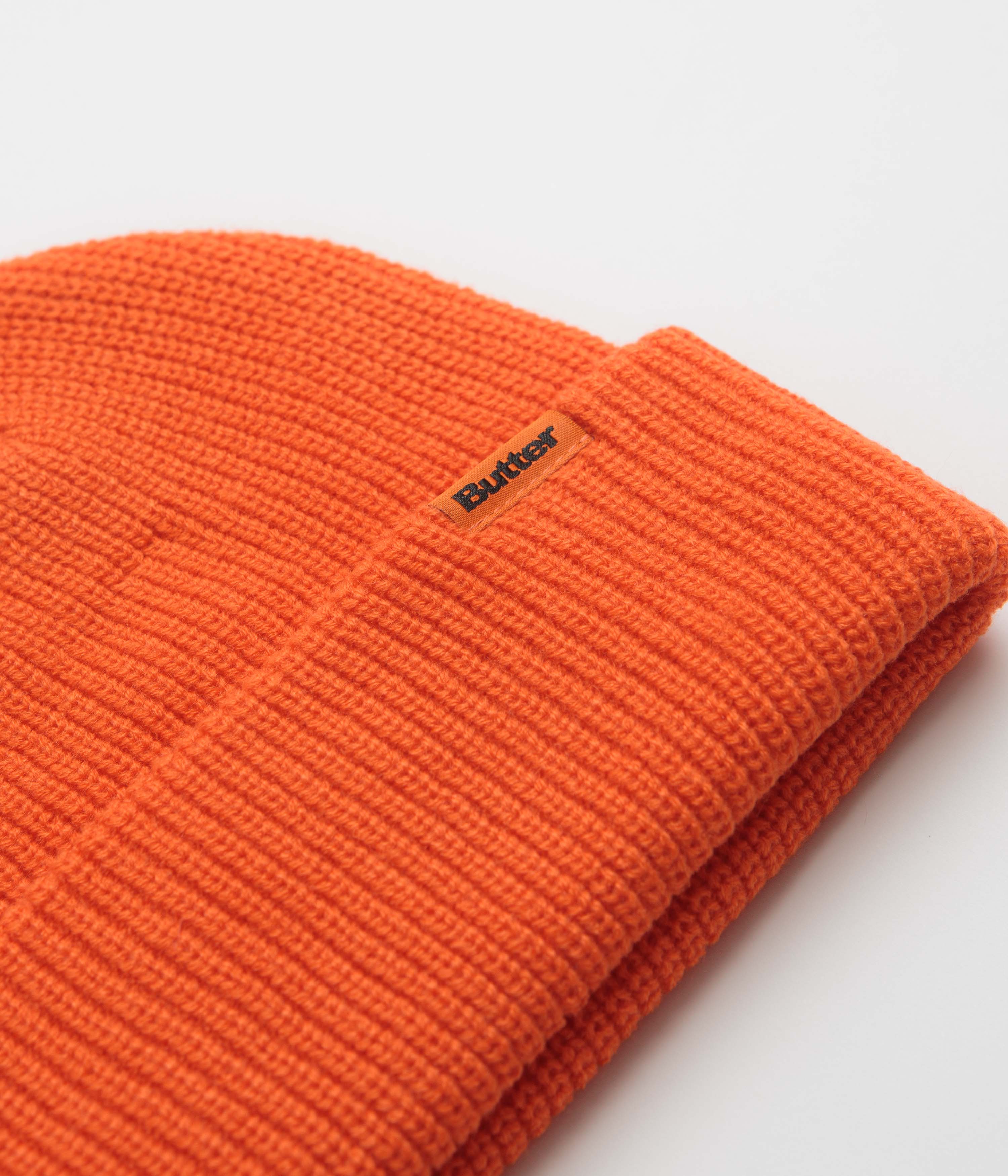 Butter Goods Stunning Orange Tall Wharfie Beanie - Grab Yours Now!