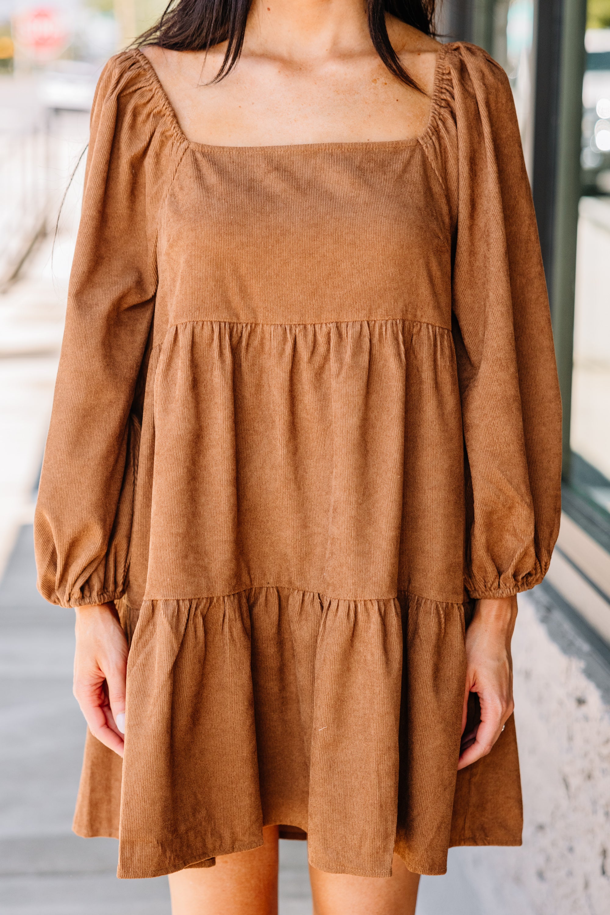 Fall Must-Have: Be The One Brown Corduroy Mini Dress