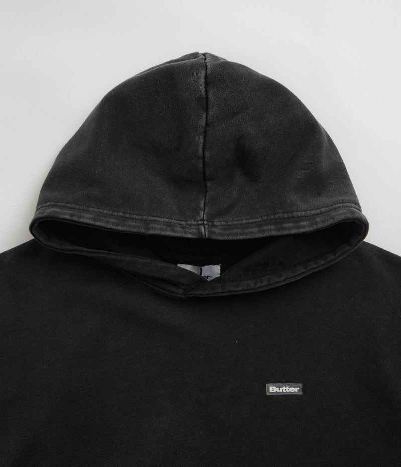 Butter Goods Stylish Washed Black Basic Hoodie - A Must-Have!