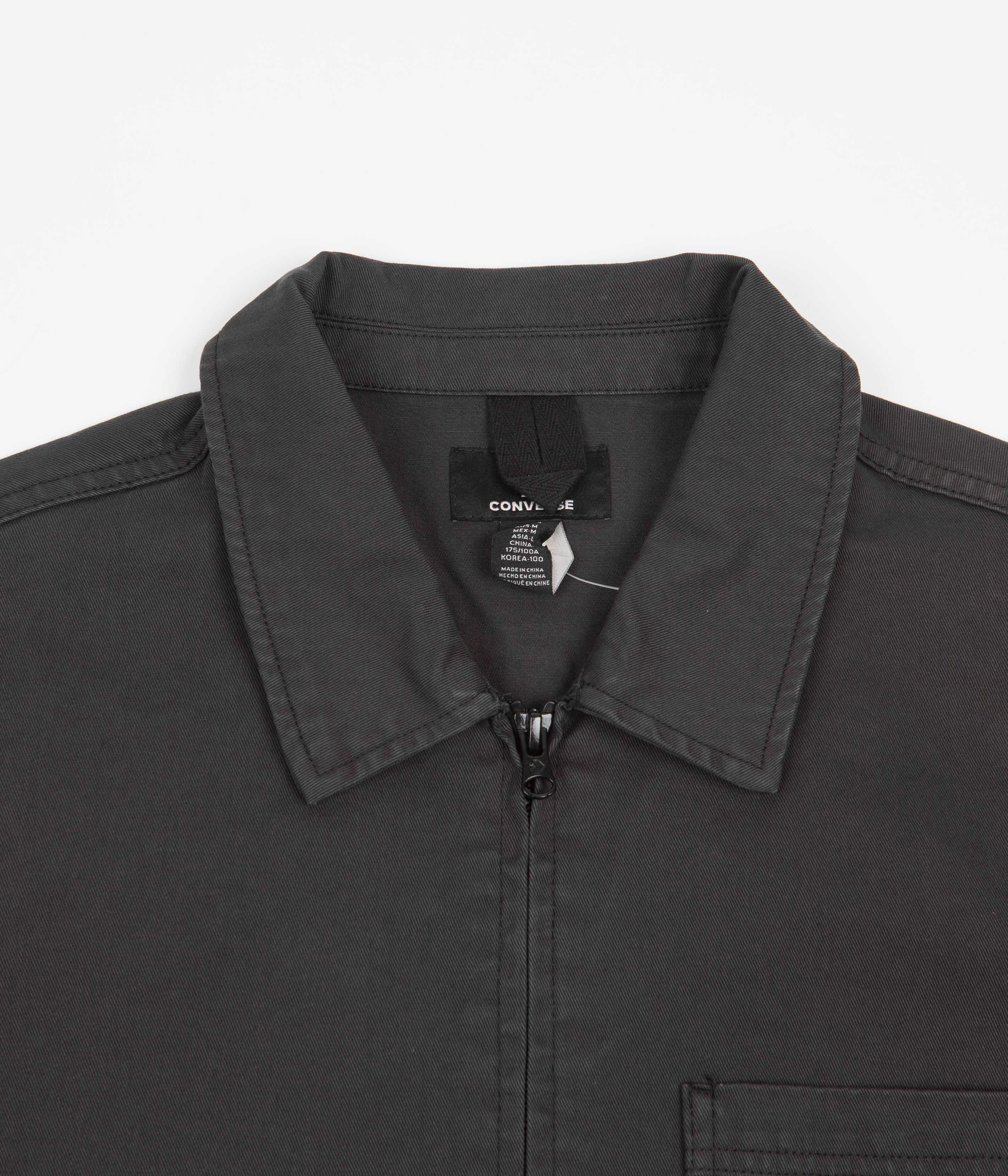 Converse Black Washed Canvas Zip Work Shirt - A Must - Have!