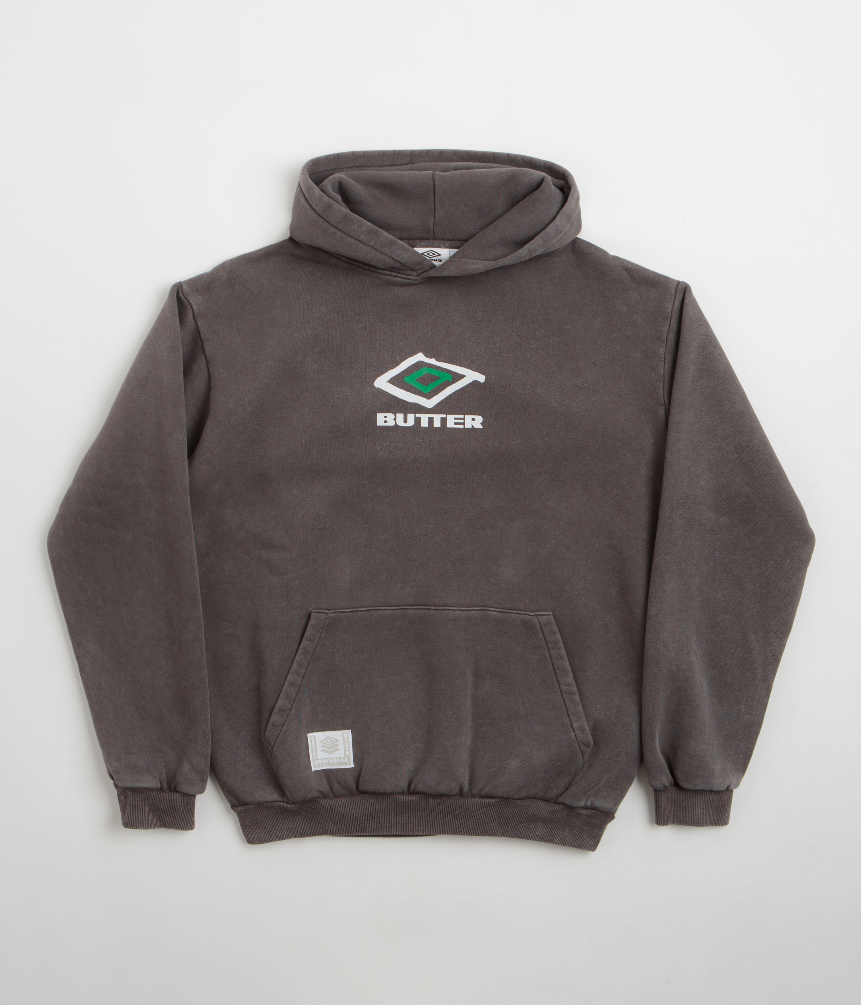 Exclusive Butter Goods x Umbro Washed Black Ball Hoodie - Grab Yours Now!