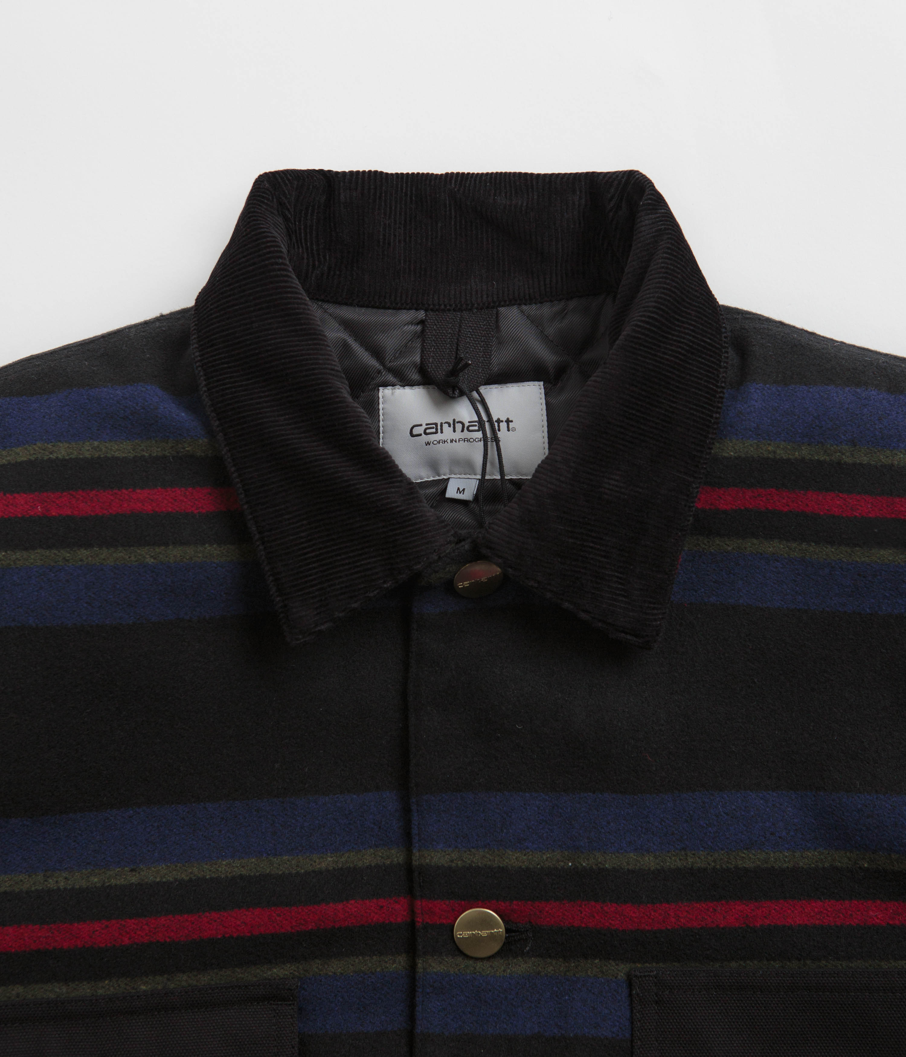 Carhartt Oregon Jacket - Stylish Starco Stripe & Black Blend