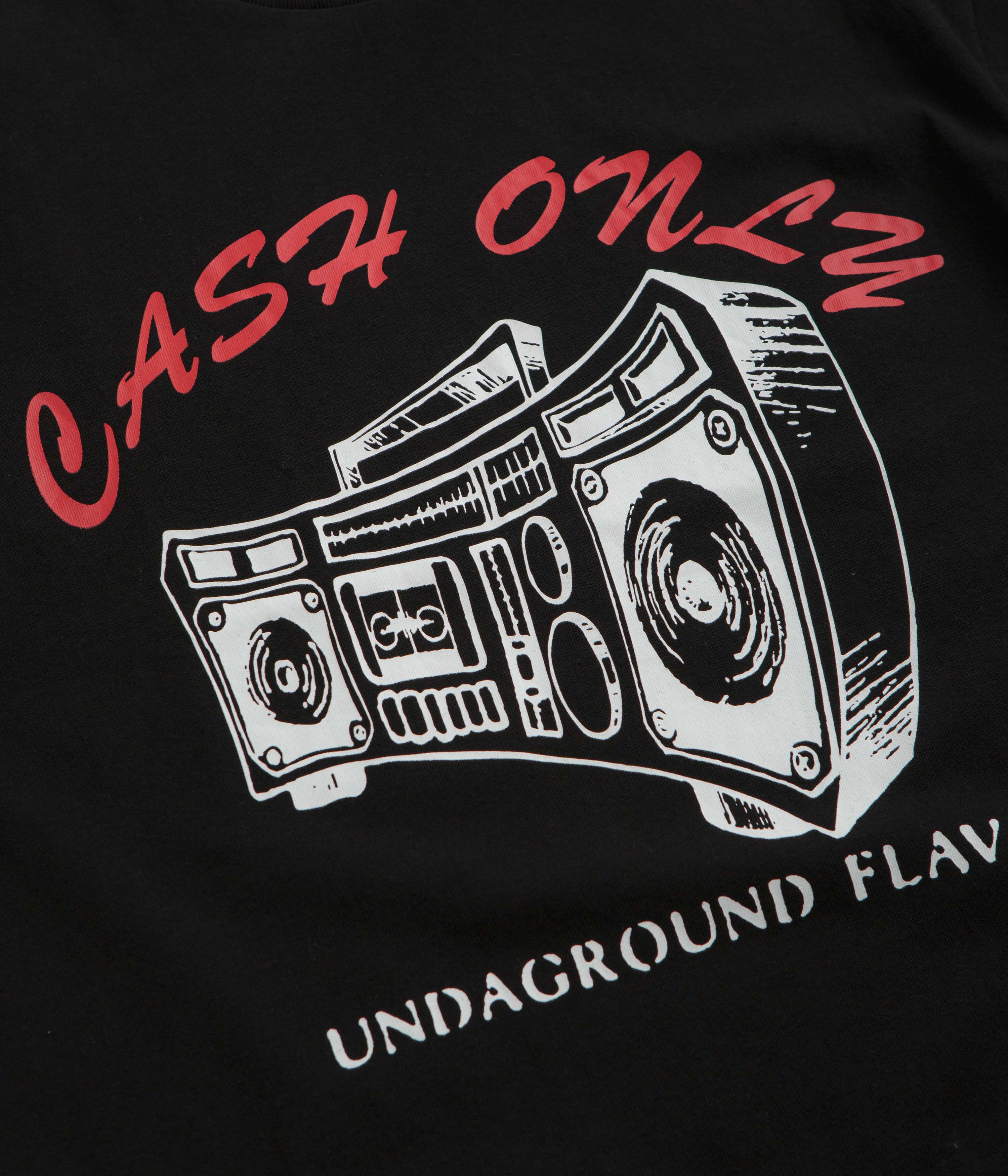 Cash Only Boombox T-Shirt - Black: Hip-Hop Inspired Style