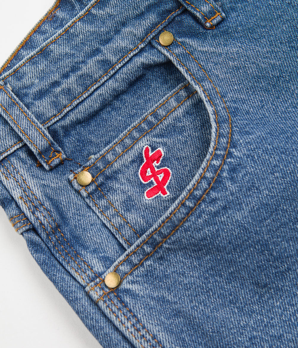 Cash Only Wrecking Baggy Jeans - Washed Indigo: A Skate Culture Icon