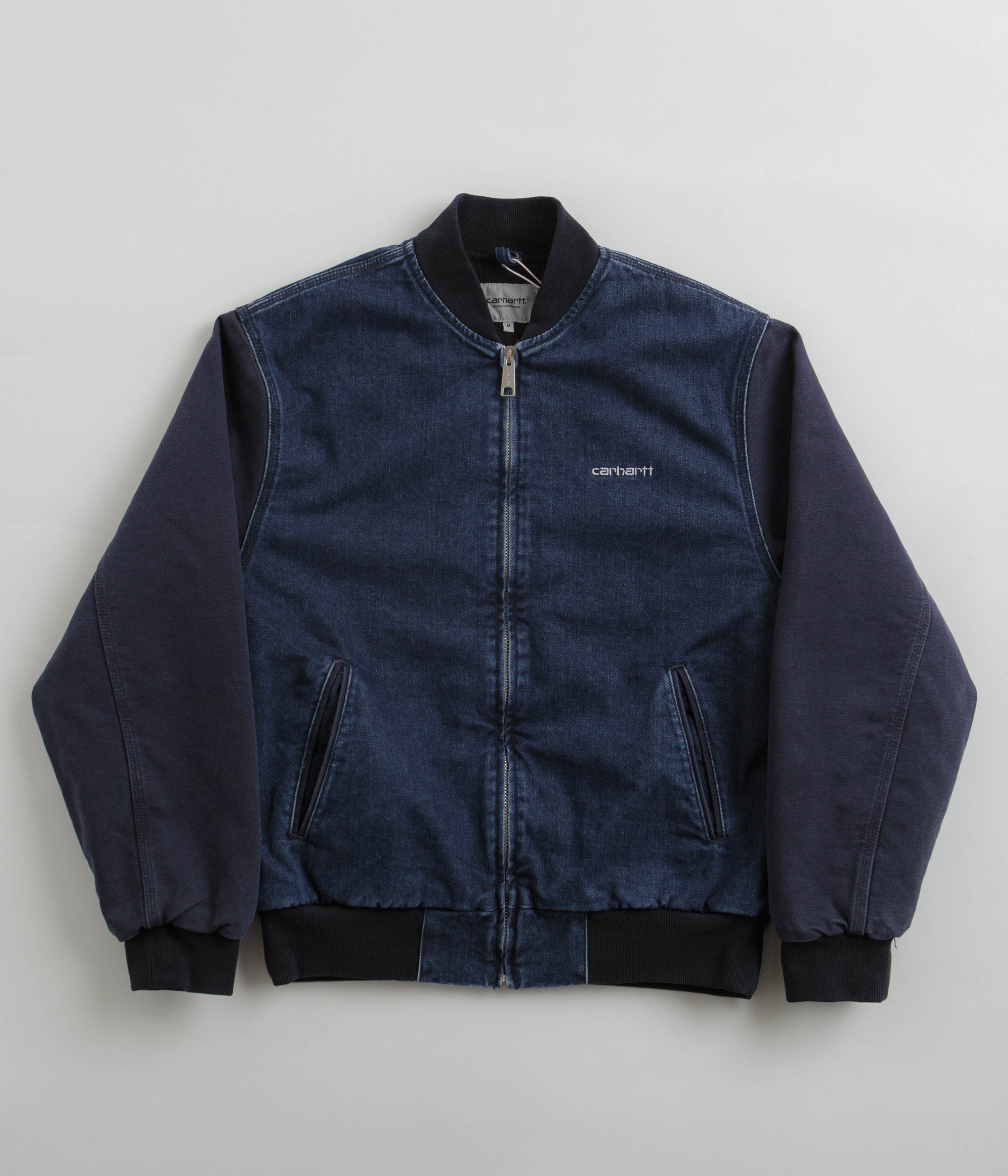 Carhartt Paxon Bomber Jacket - Stunning Blue / Dark Navy
