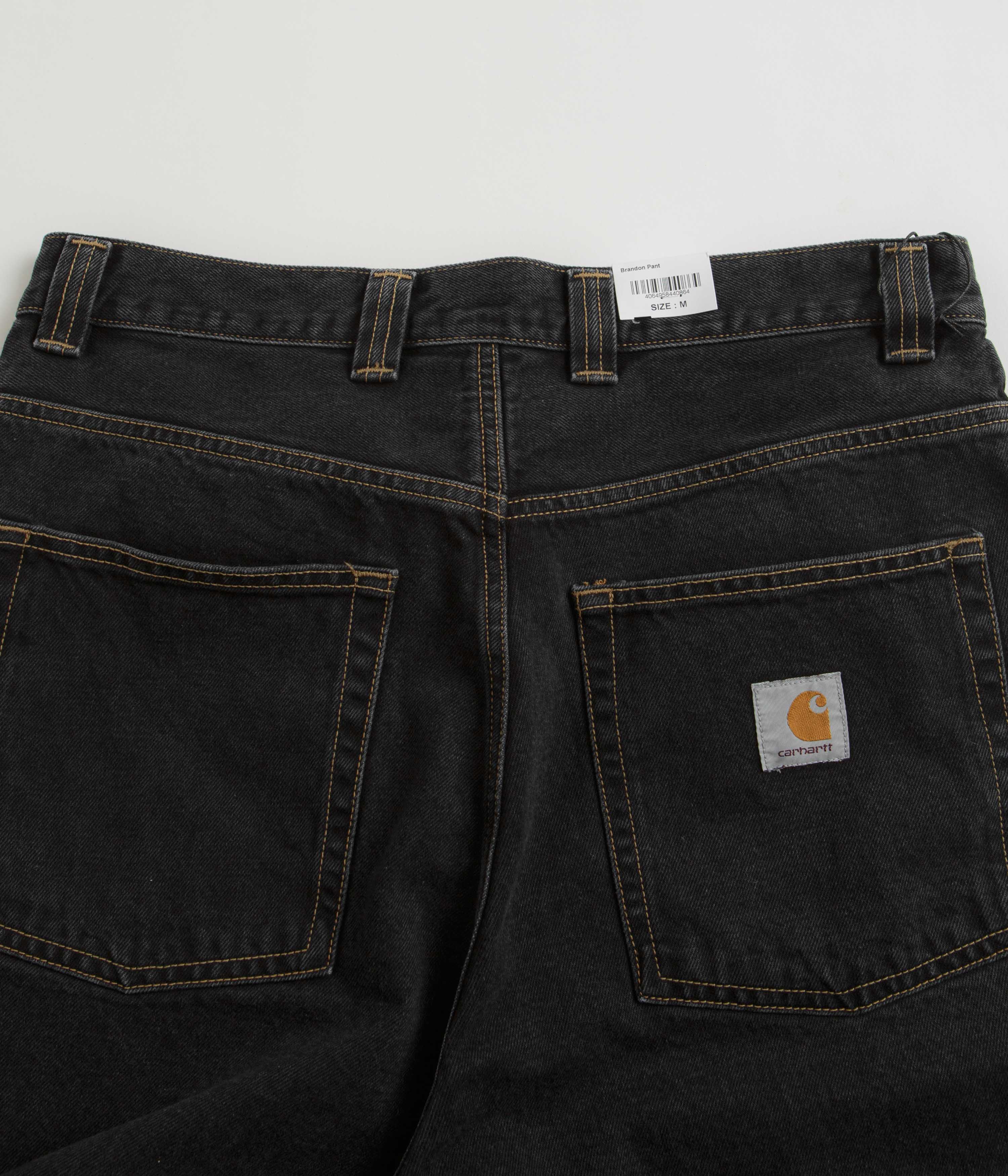 Carhartt Brandon Black Stone Wash Denim Pants - A Must - Have!
