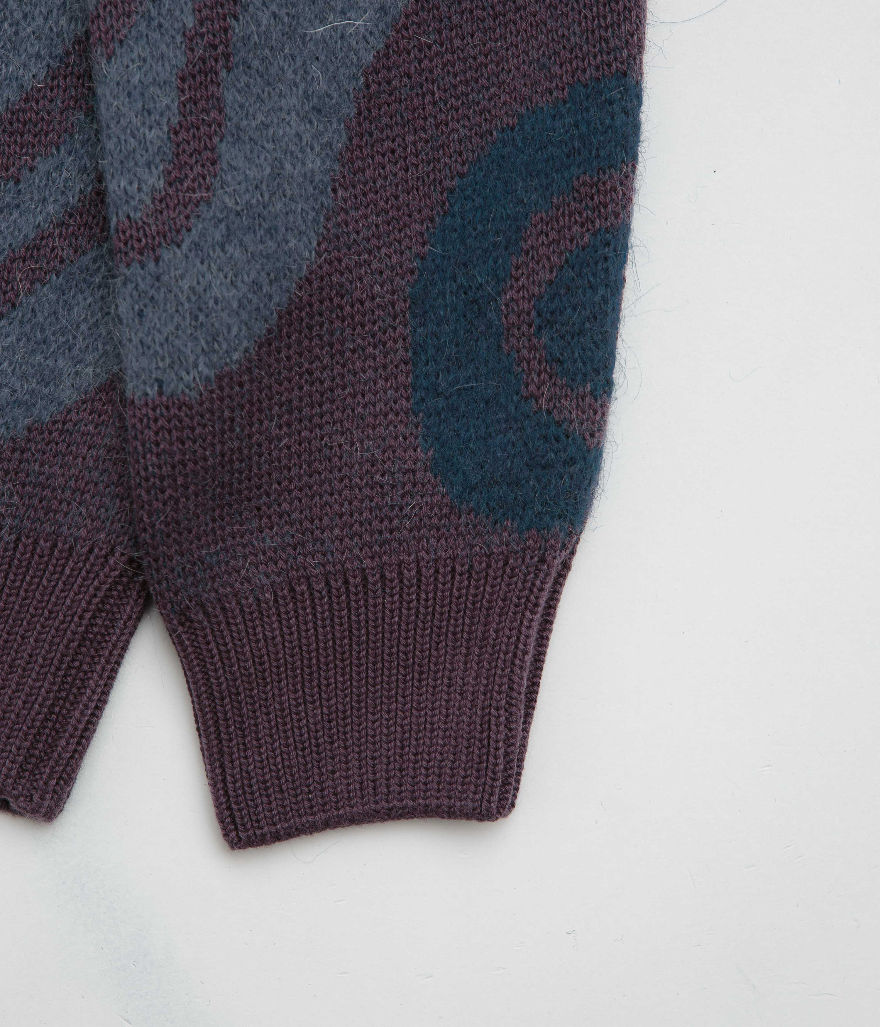 by Parra's Stunning Dark Mahogany Stupid Lava Lamp Knitted Sweatshirt
