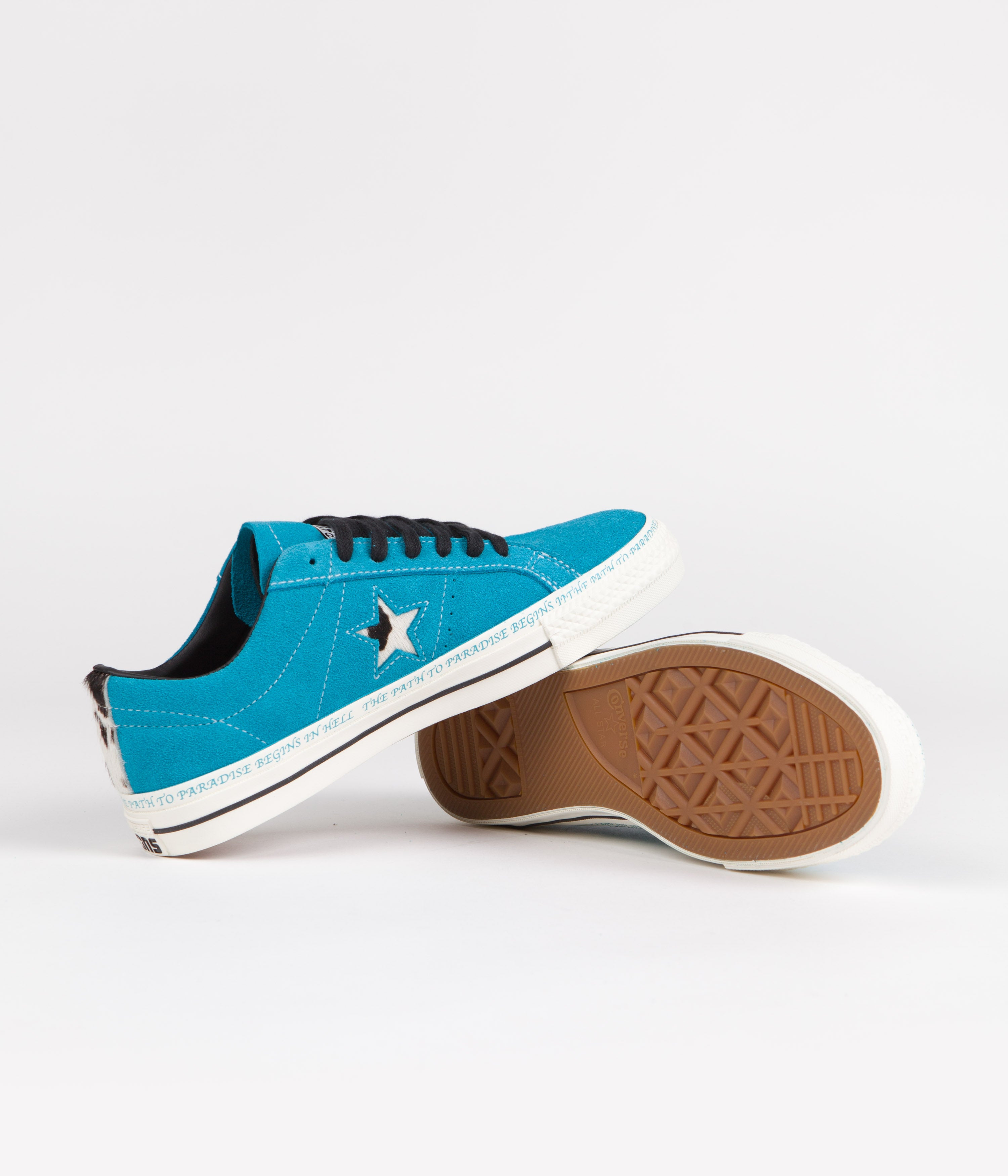 Converse One Star Pro Ox Sean Pablo Skate Shoes - Rapid Teal / Black / Egret