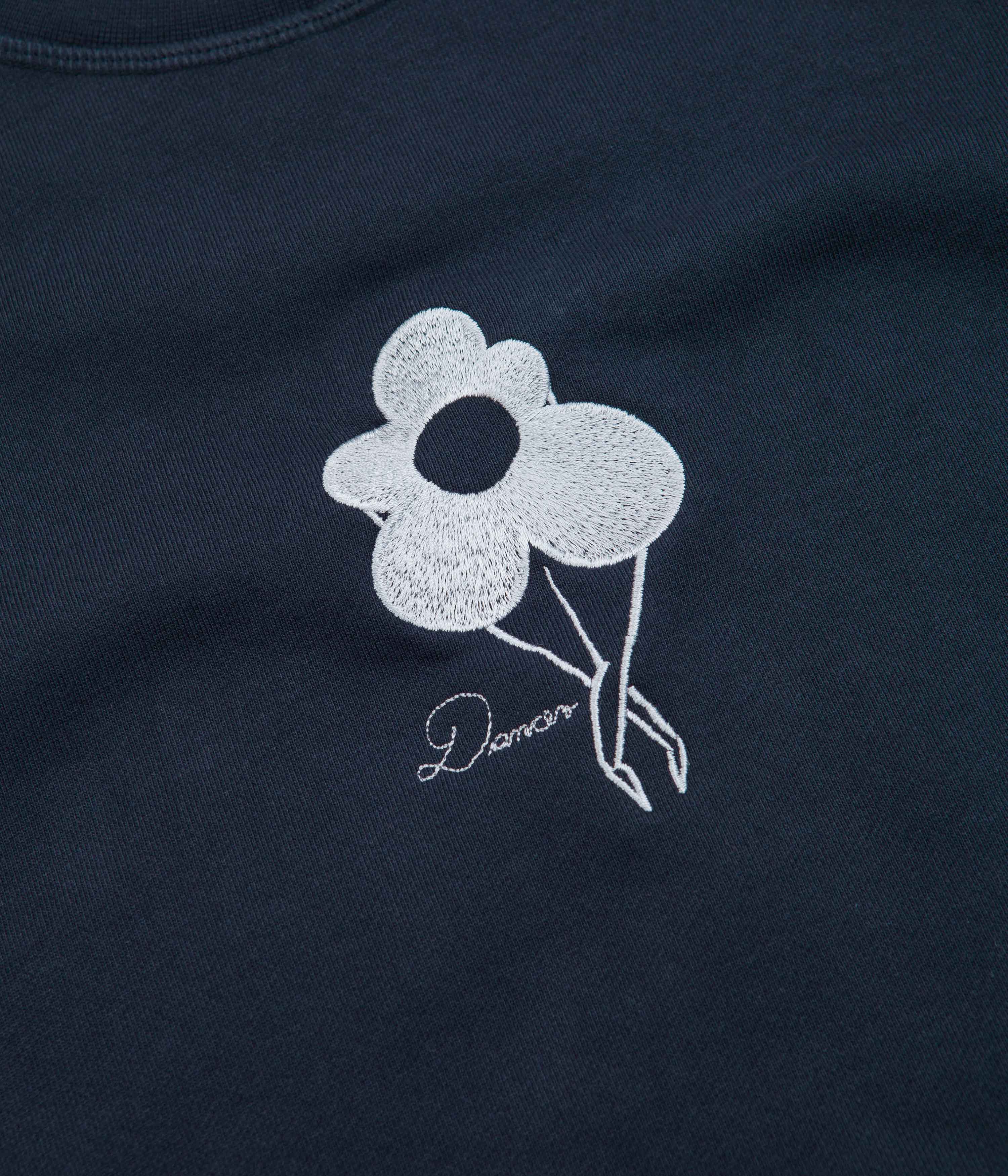 Dancer Flower Logo Crewneck Sweatshirt - Dark Navy: A Must-Have for Skate Enthusiasts