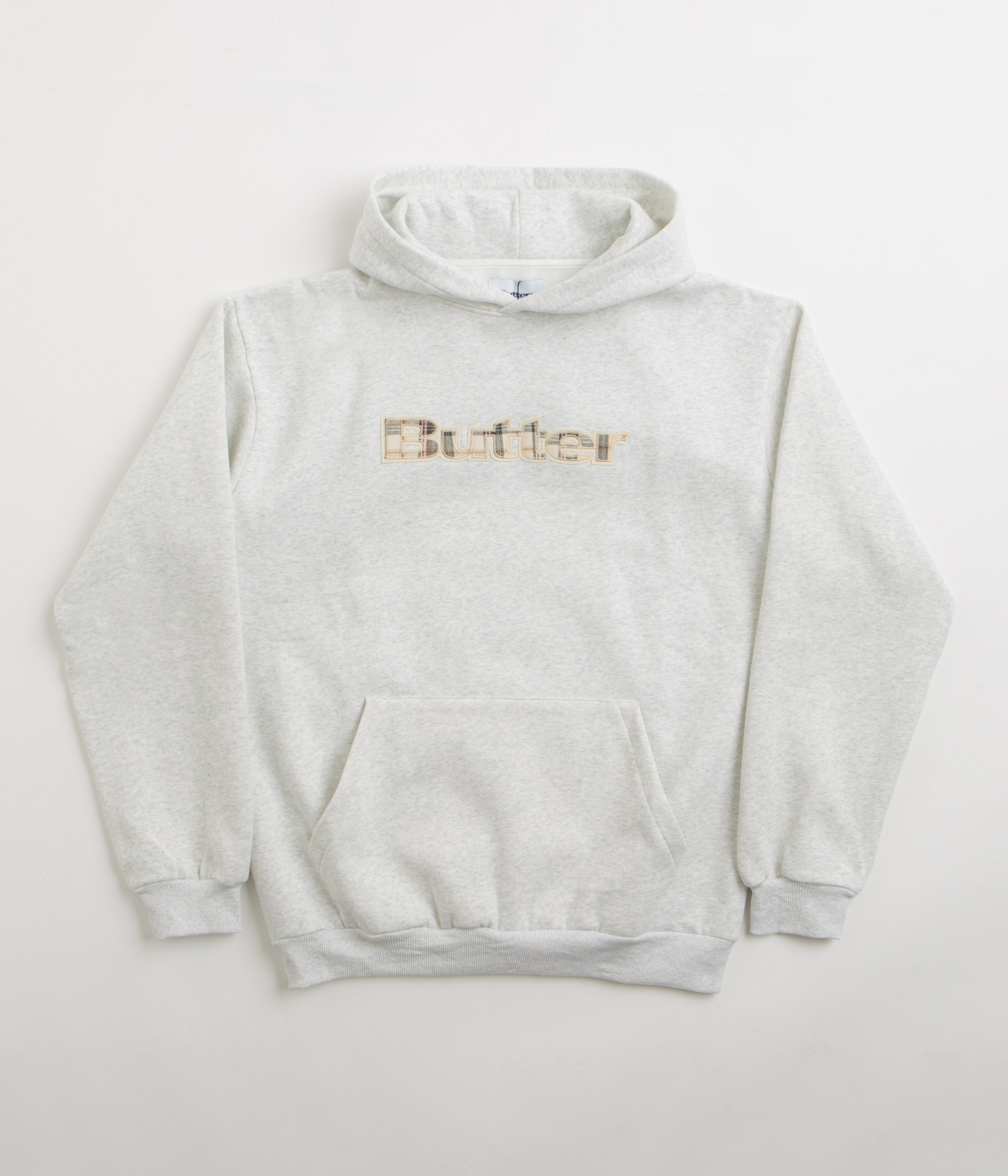 Butter Goods Ash Plaid Applique Hoodie - A Must-Have!