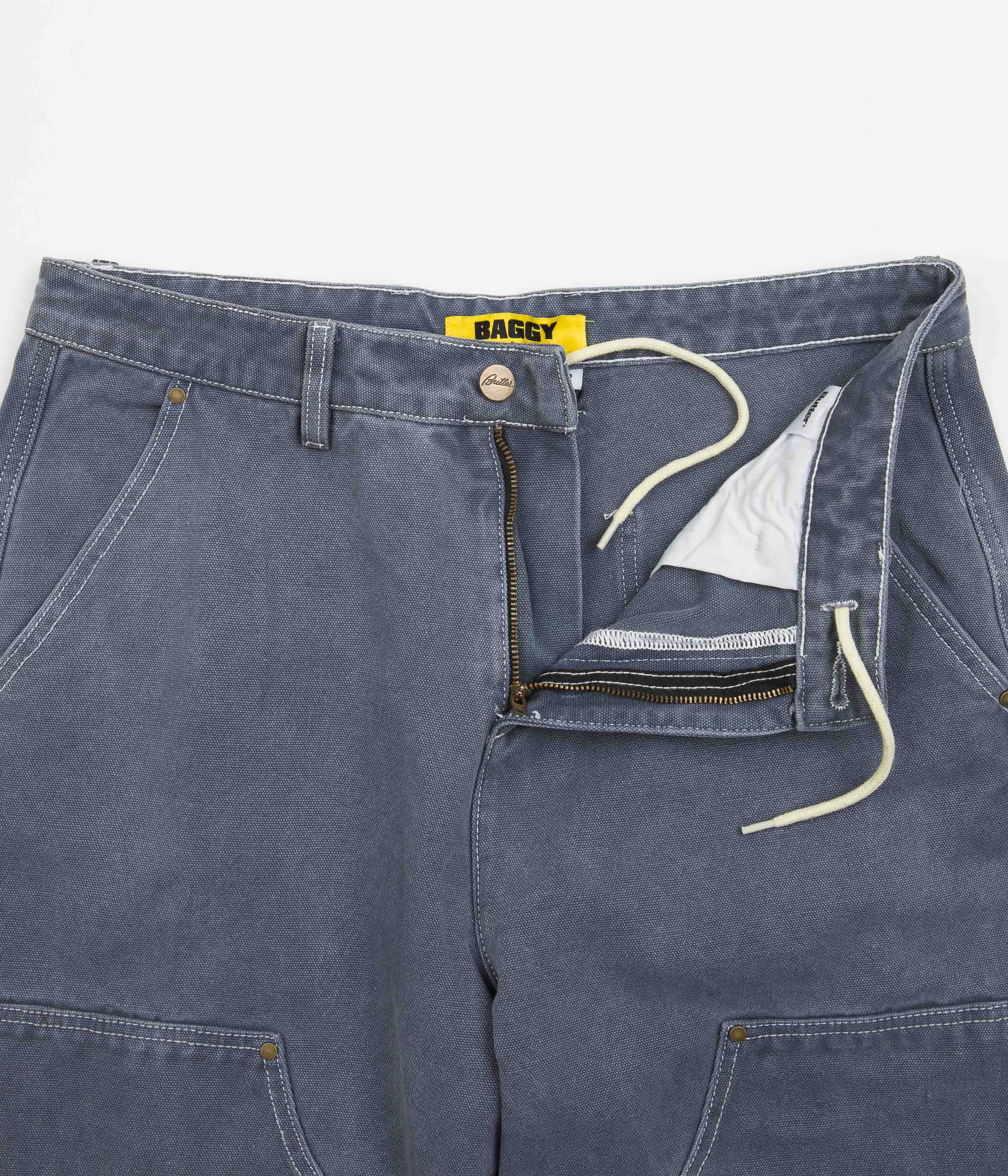 Butter Goods Slate Washed Canvas Double Knee Pants - A Must-Have!