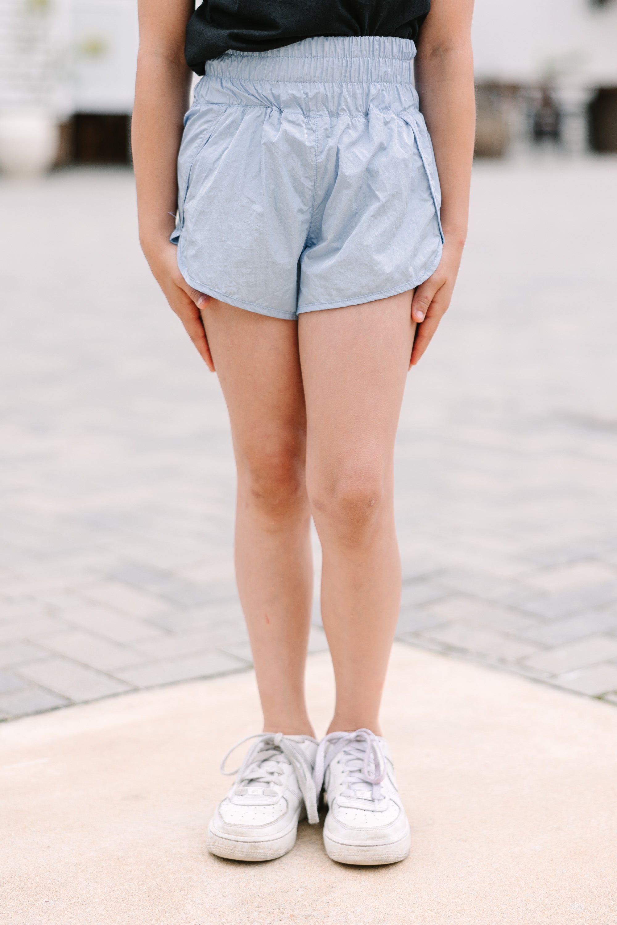 Girls' Light Blue Running Shorts: The Perfect Start for Athletic Adventures
