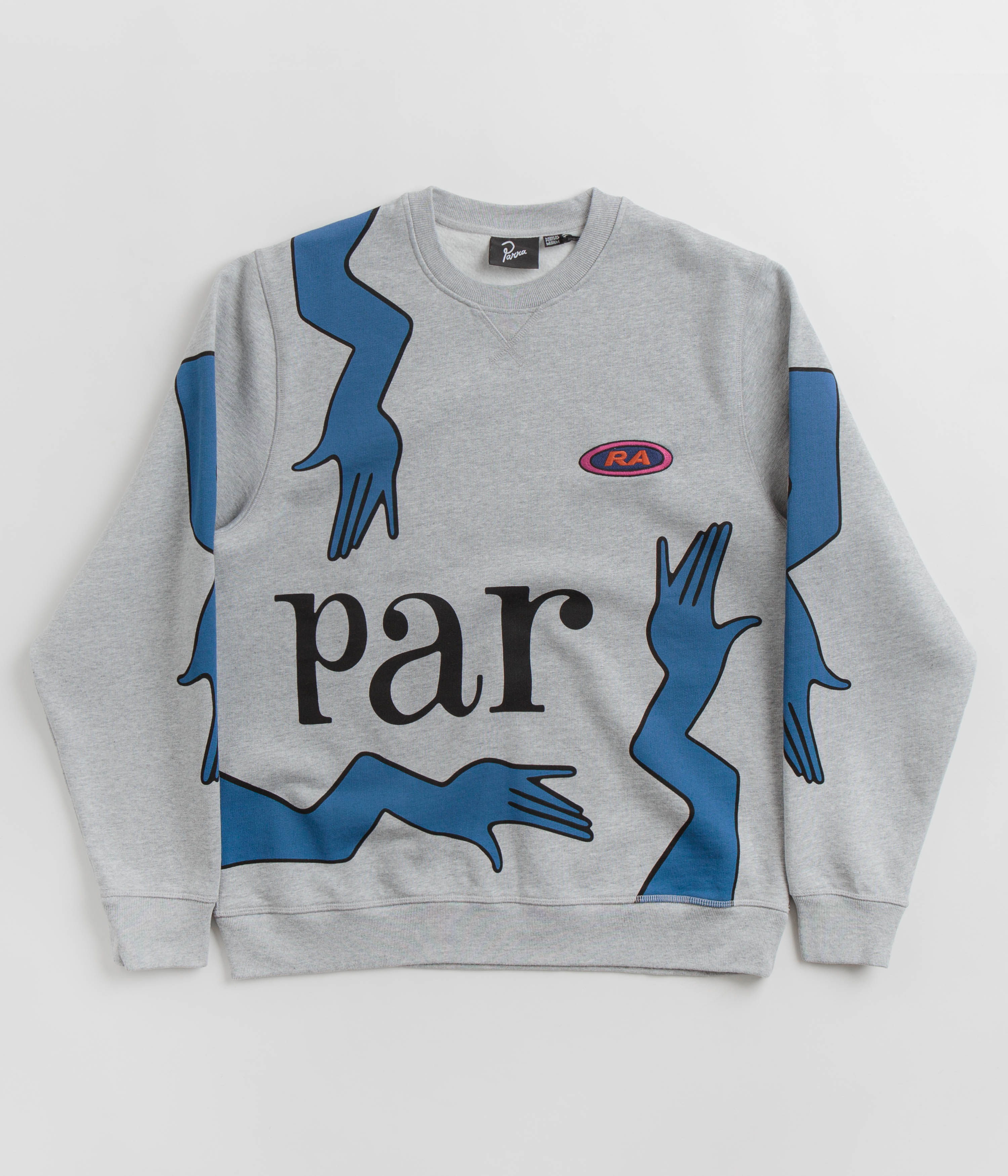 by Parra Early Grab Crewneck Sweatshirt - Stunning Heather Grey