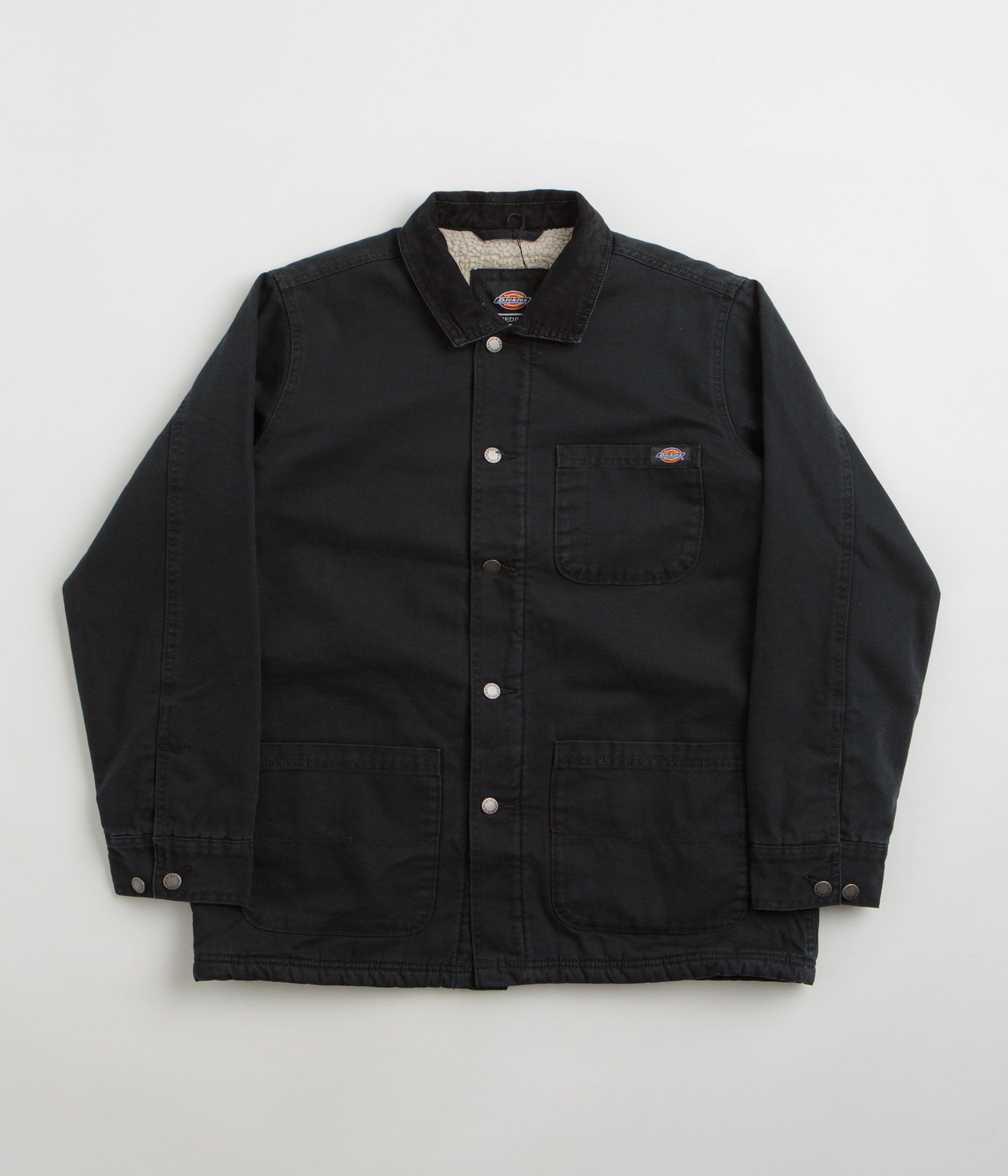 Dickies Black High Pile Fleece Lined Chore Jacket - A Timeless Essential
