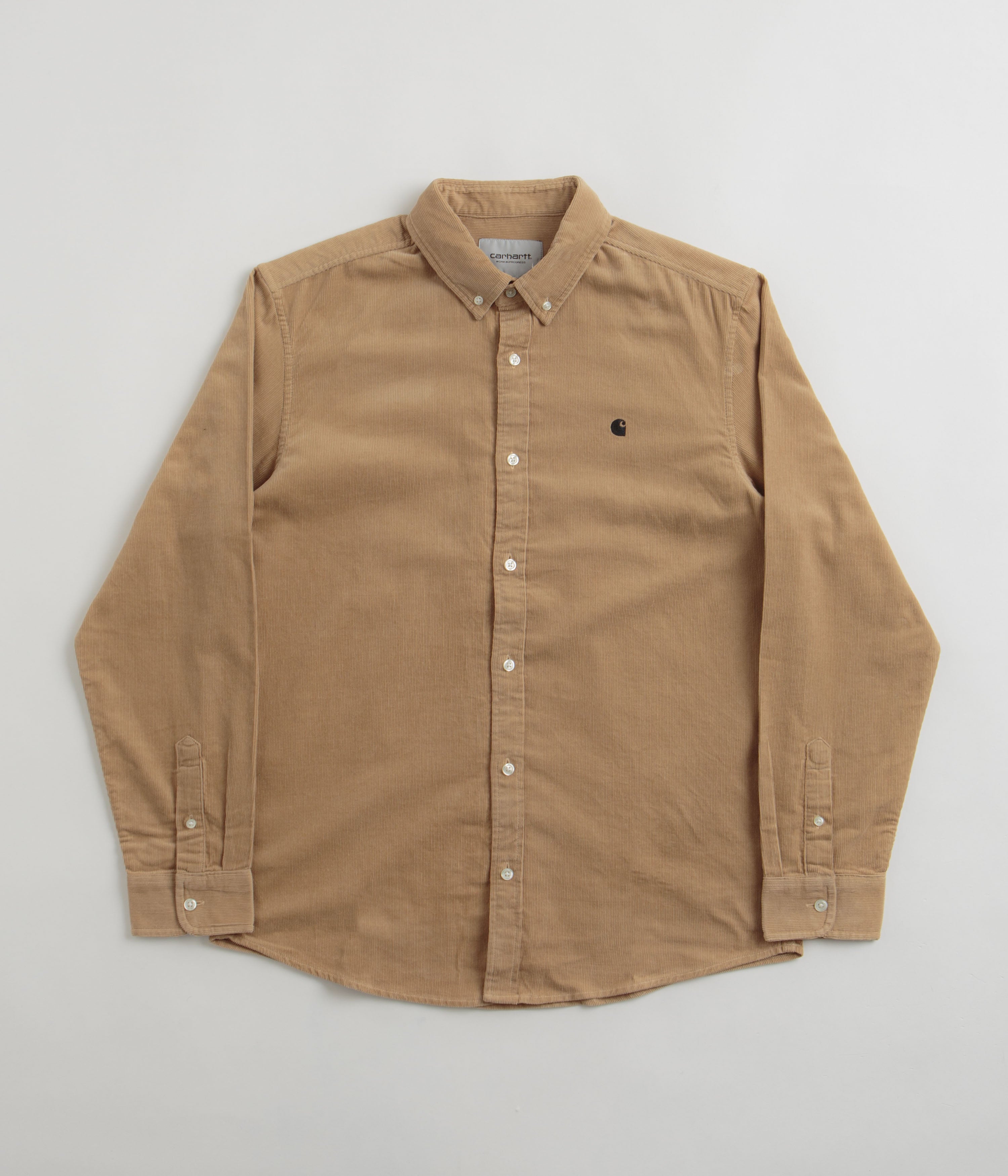 Carhartt Madison Fine Cord Shirt - Stunning Sable / Black