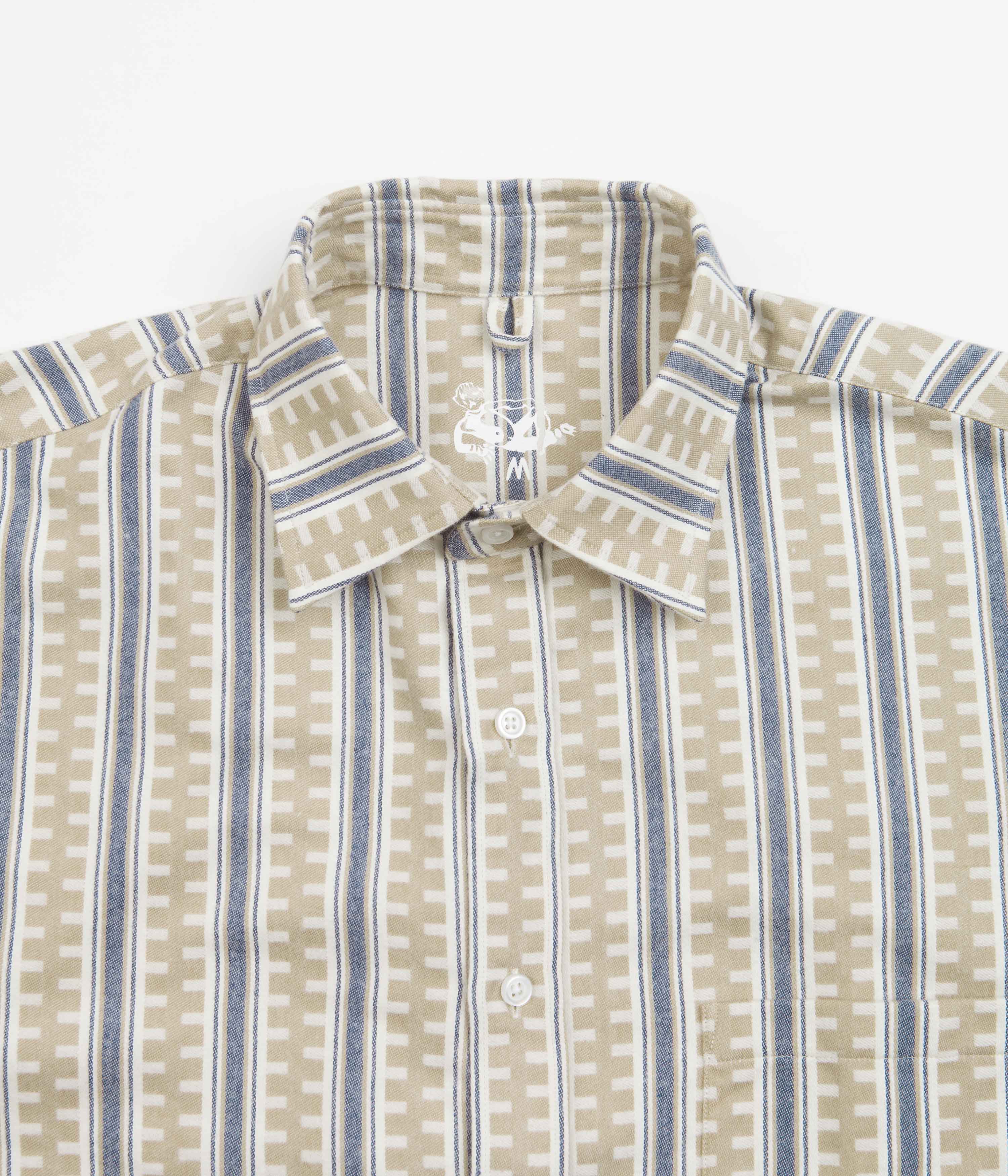Dancer Danssoni One Pocket Shirt - Stunning Sand / Blue Stripes