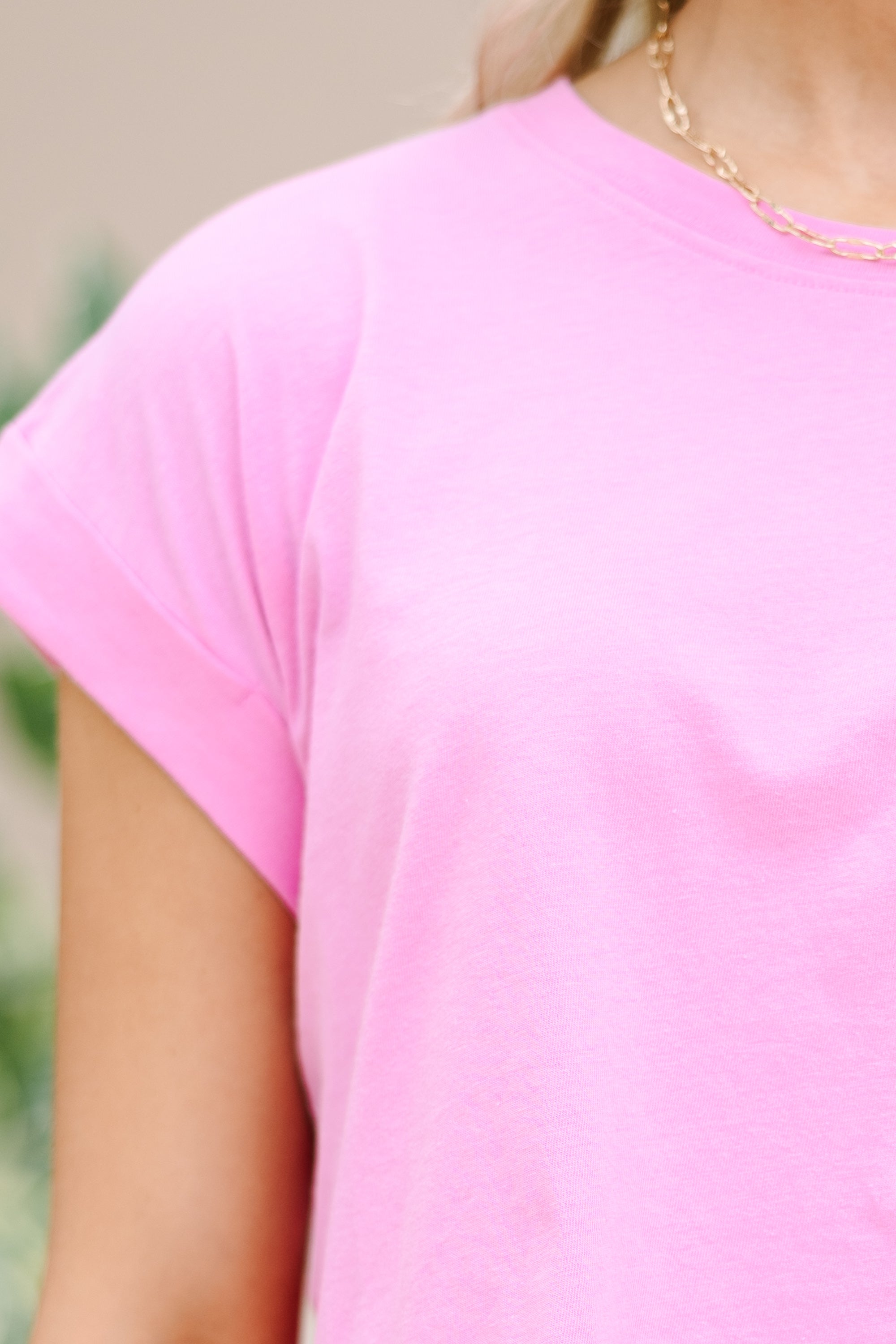 All In A Day Bubblegum Pink Tee: Spring's Must-Have!