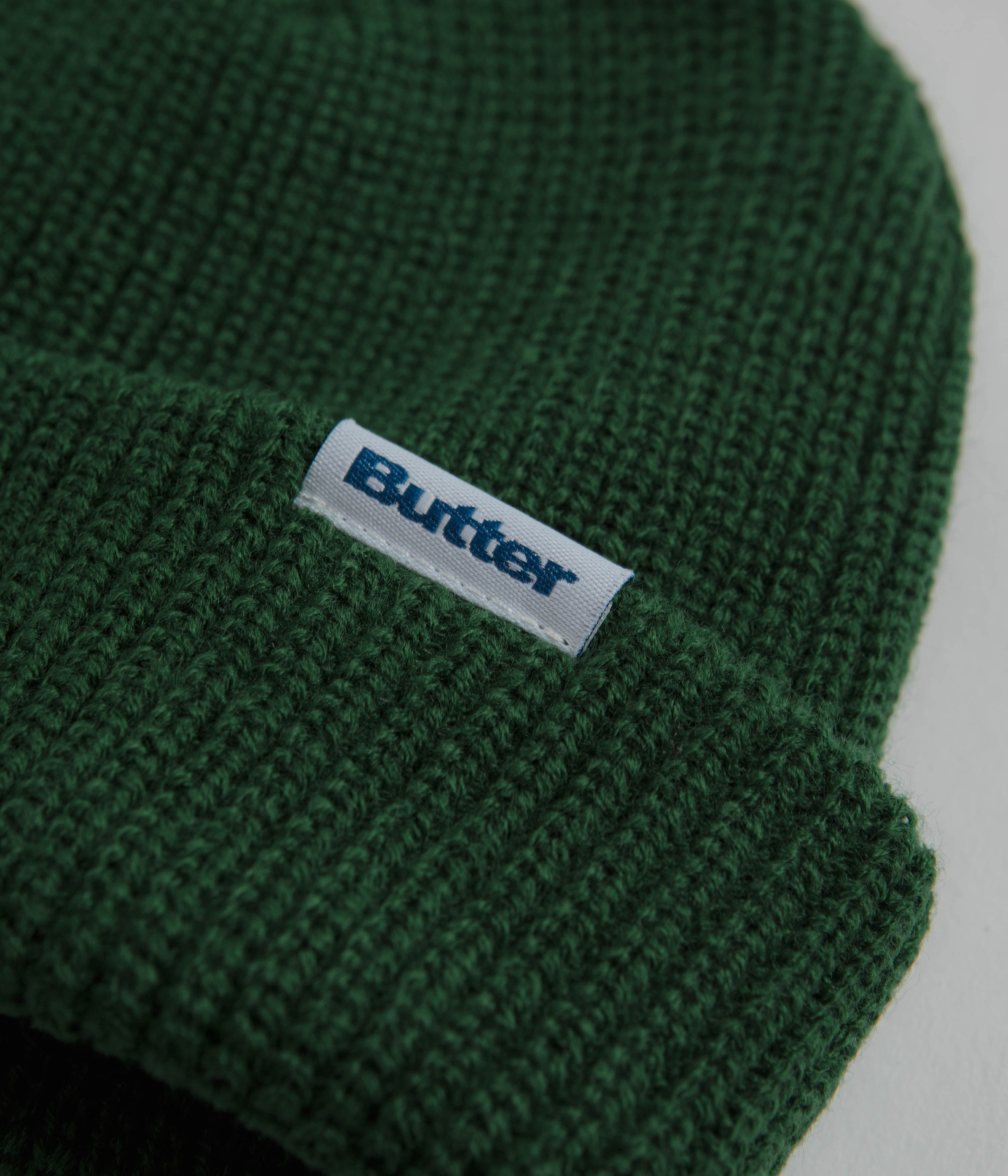 Butter Goods Forest & White Wharfie Beanie - Stylish and Comfortable!