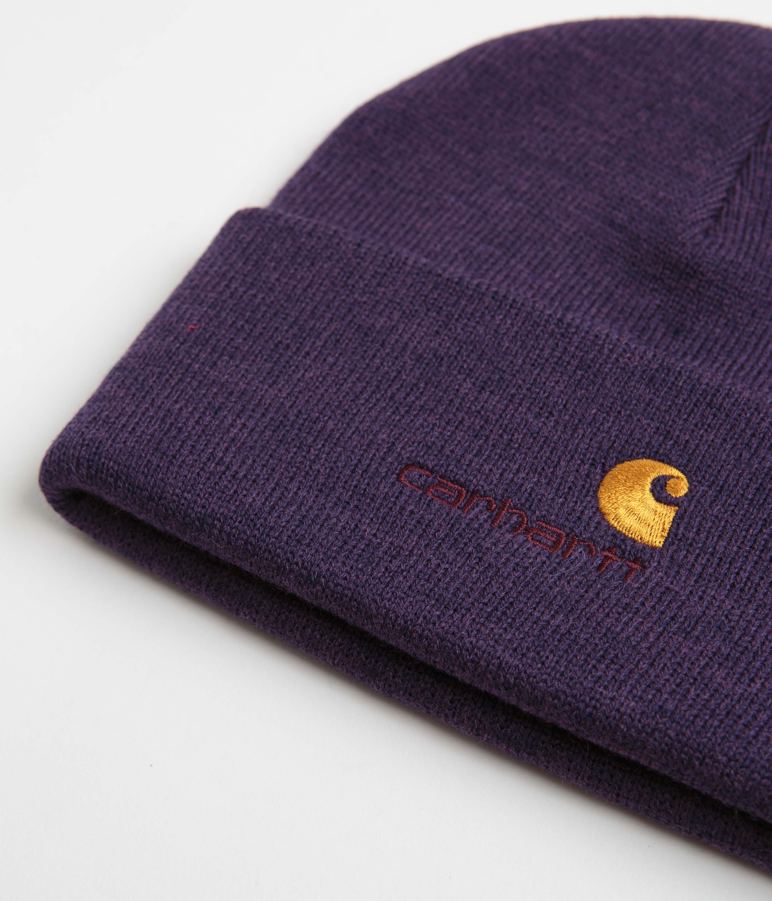 Carhartt American Script Beanie - Stunning Cassis