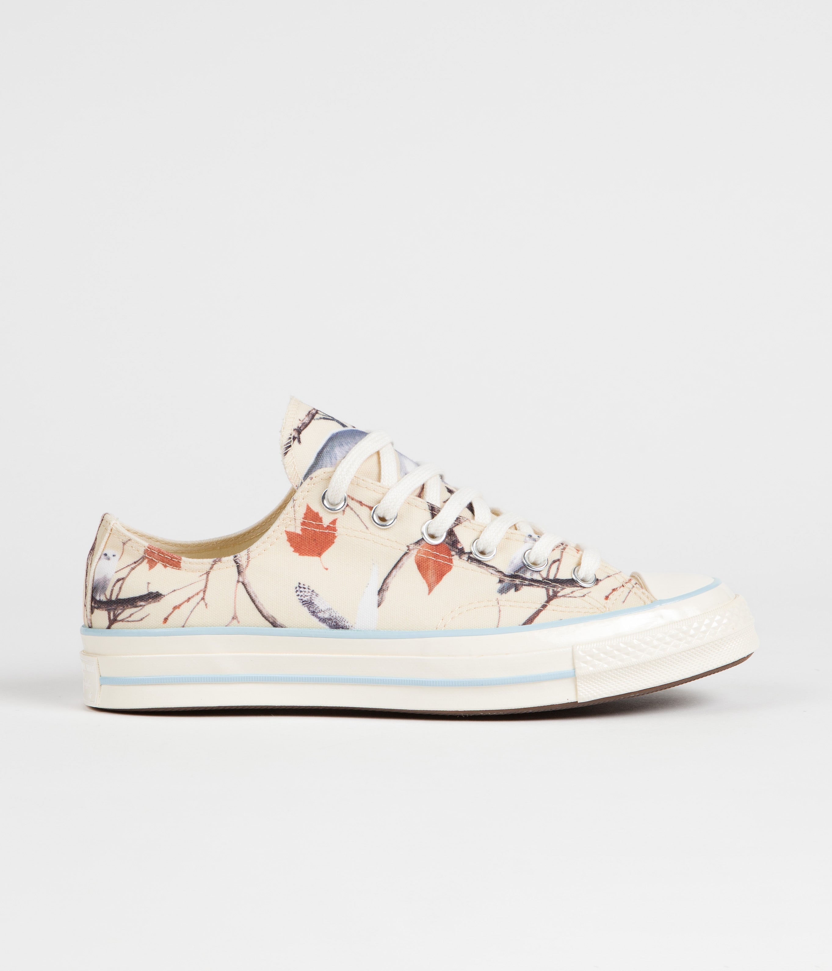 Converse x Golf Wang Chuck 70 Ox Owl Camo Shoes - Stunning Egret, Corydalis Blue & Antique White