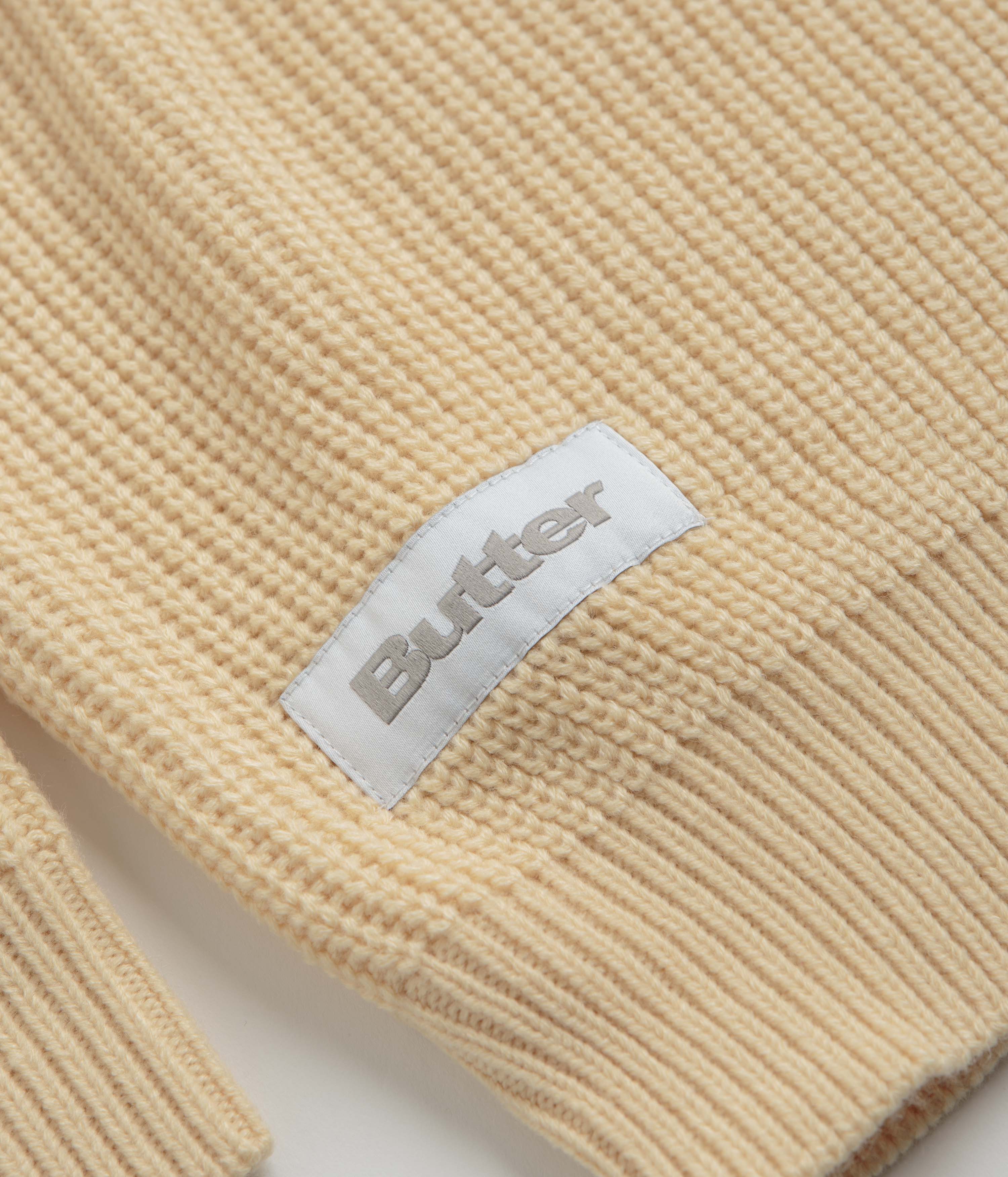 Butter Goods Cream Stripe Knitted Sweatshirt - Irresistible Style!