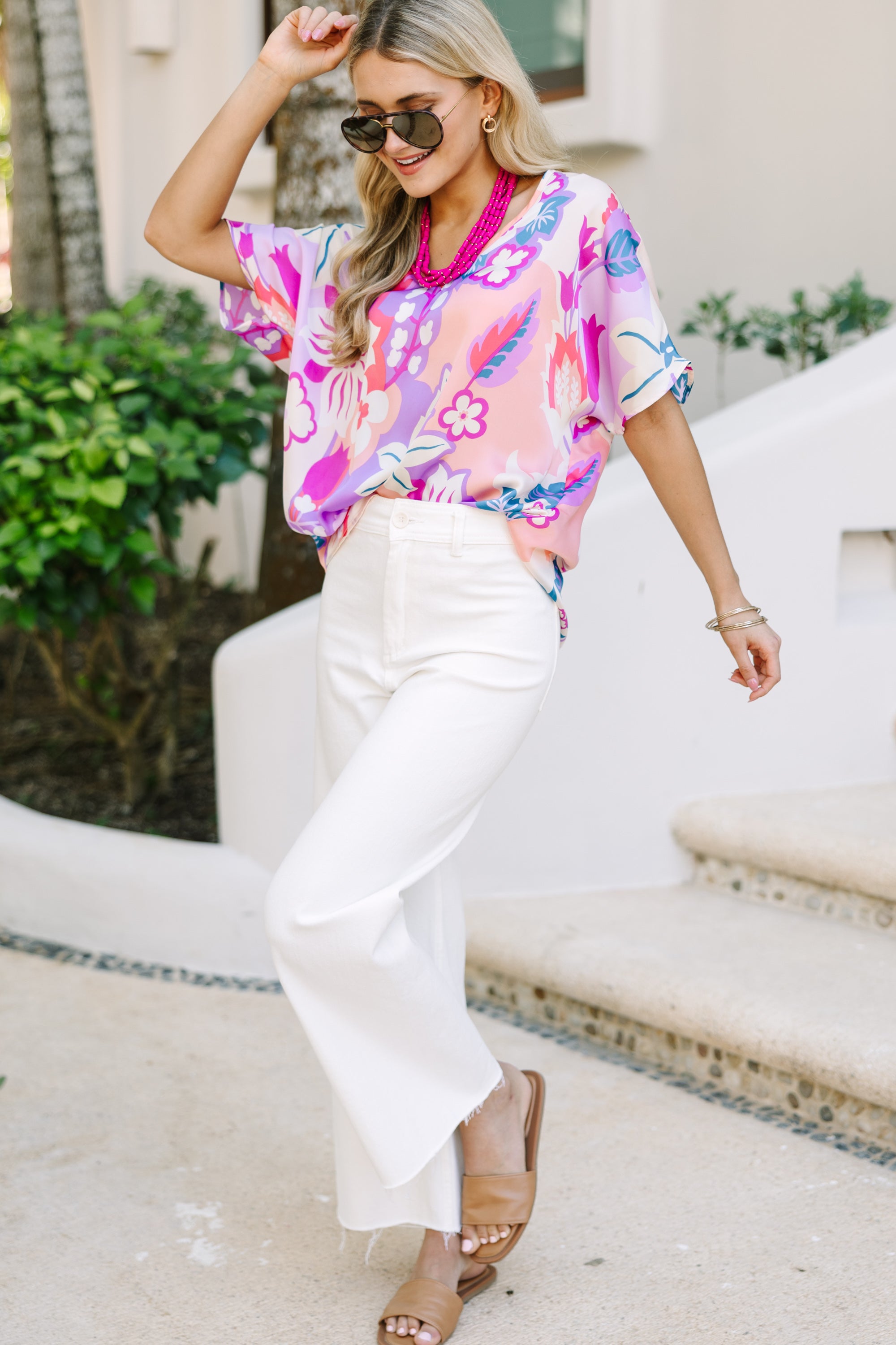 Enchanting Purple Floral Love Orchid Top