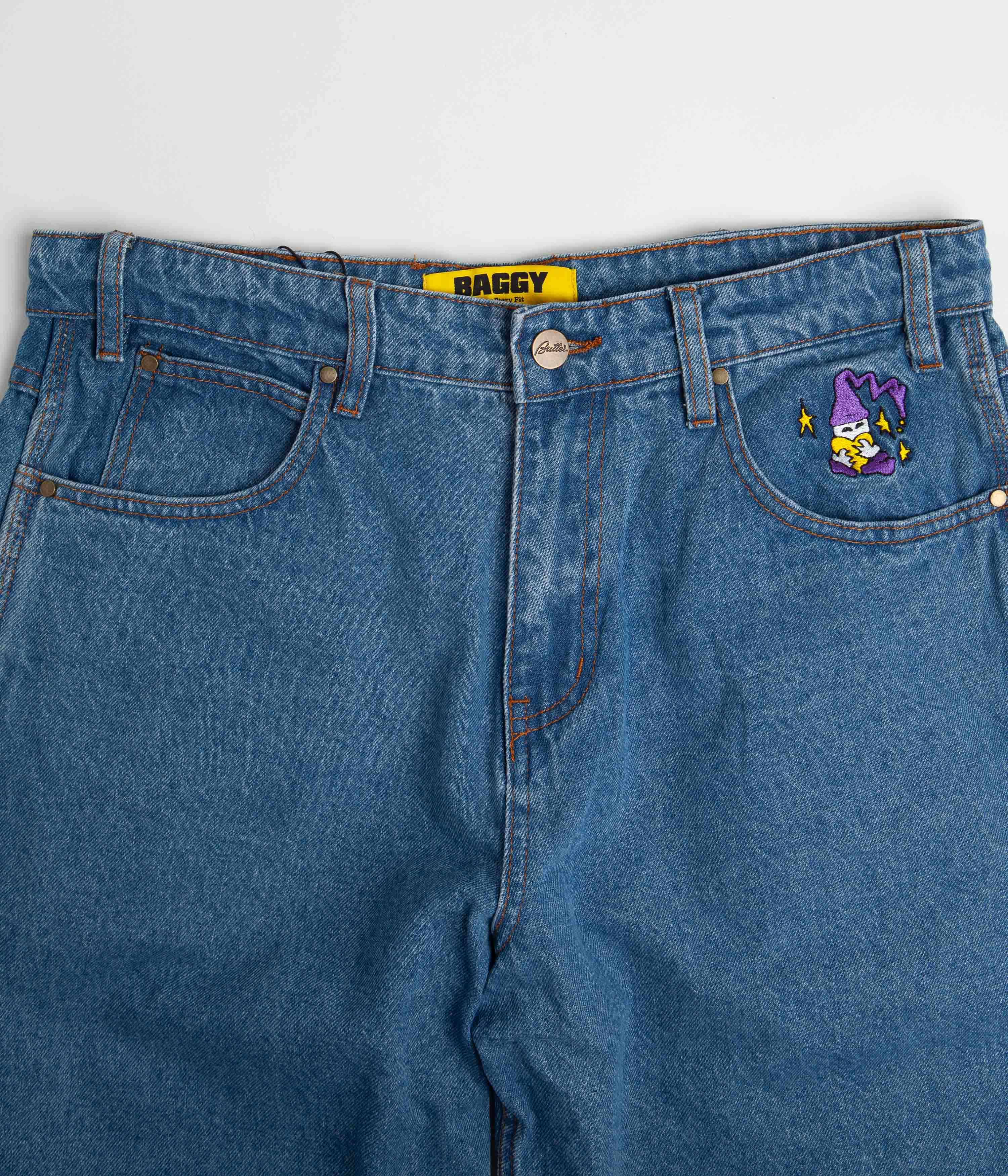 Butter Goods Wizard Jeans - Washed Indigo: Skate Style Essential