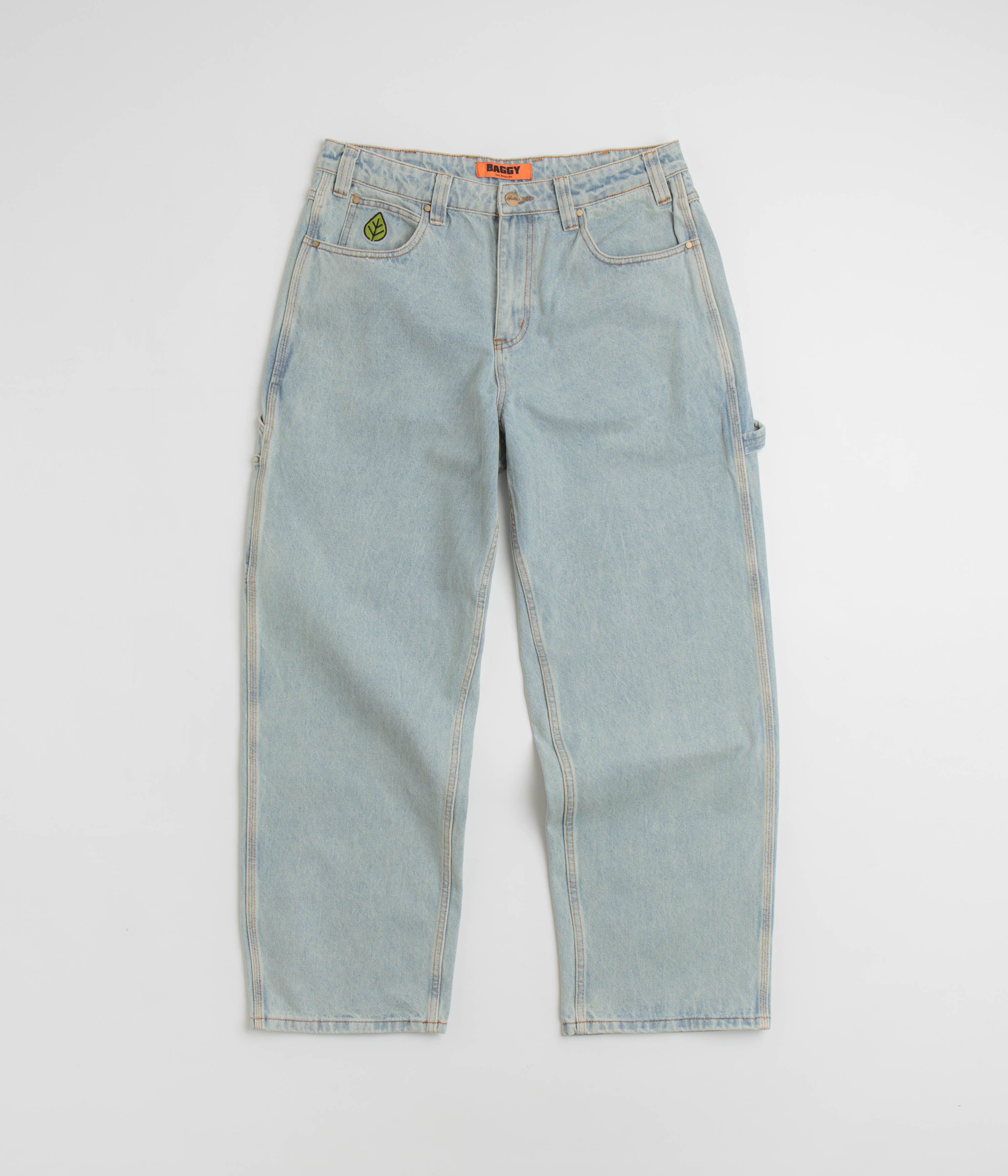 Butter Goods Weathergear Faded Light Wash Denim Jeans - Must-Have Skate Style!