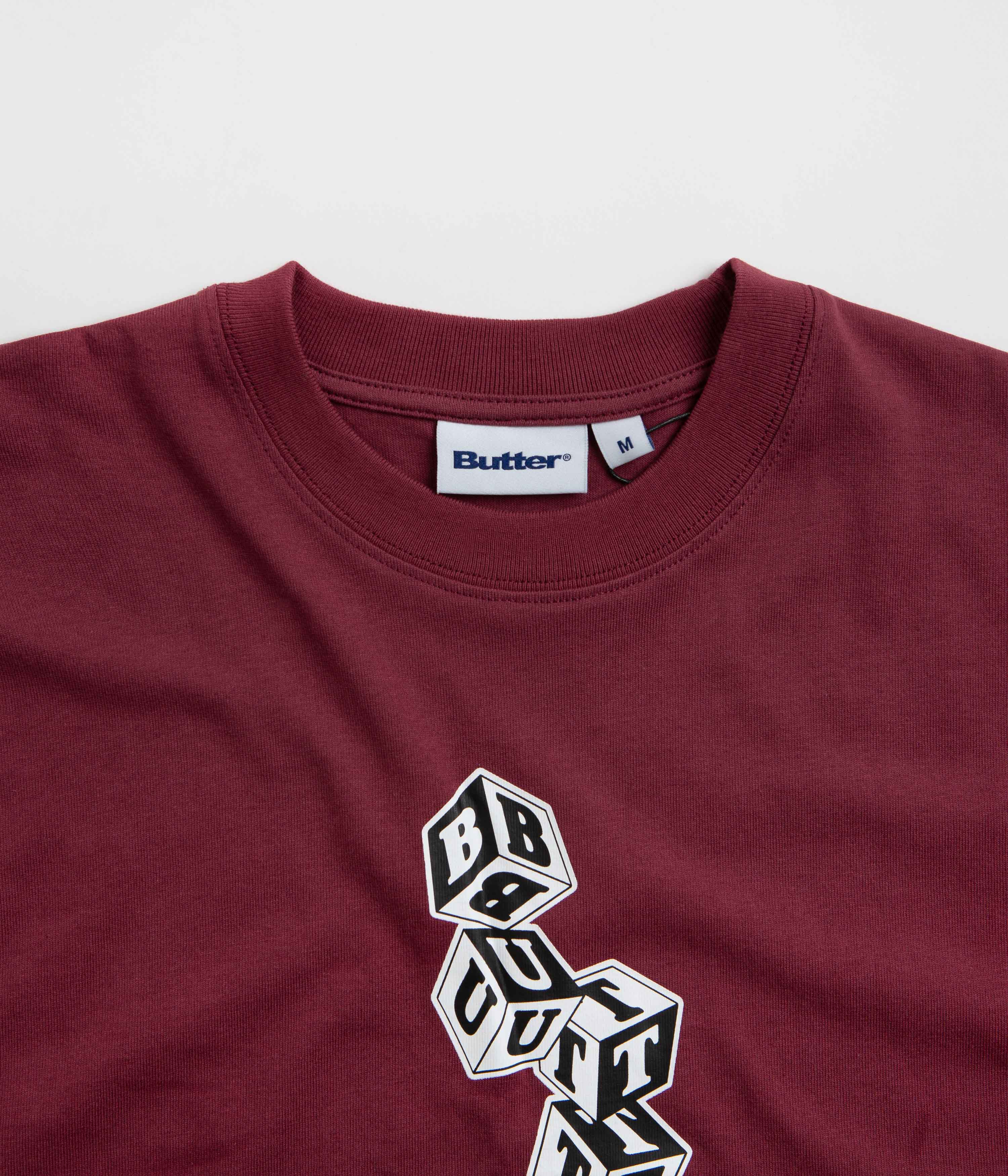 Butter Goods Cubes T-Shirt - Stunning Burgundy