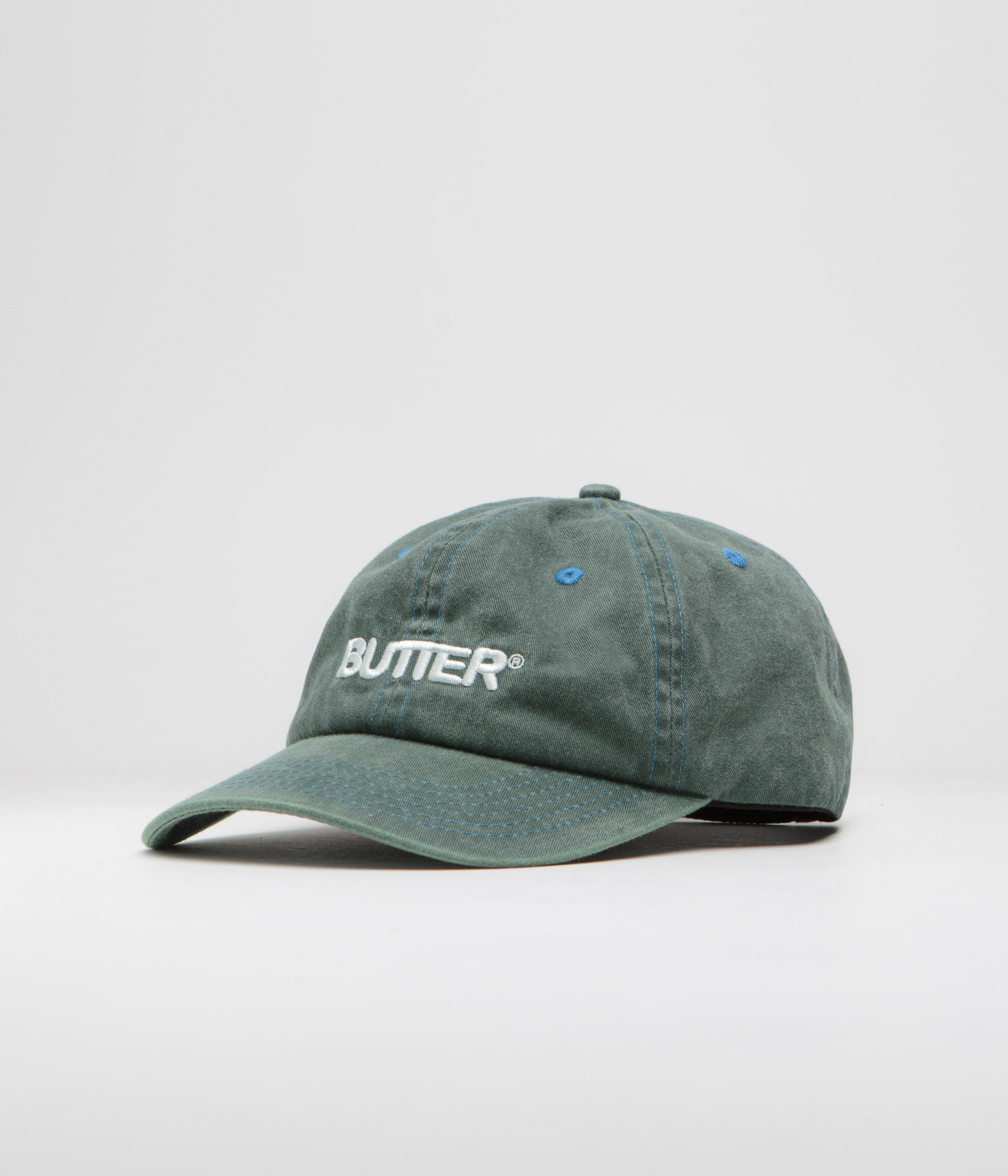 Butter Goods Washed Jade Rounded Logo Cap - Stylish Skate Essential