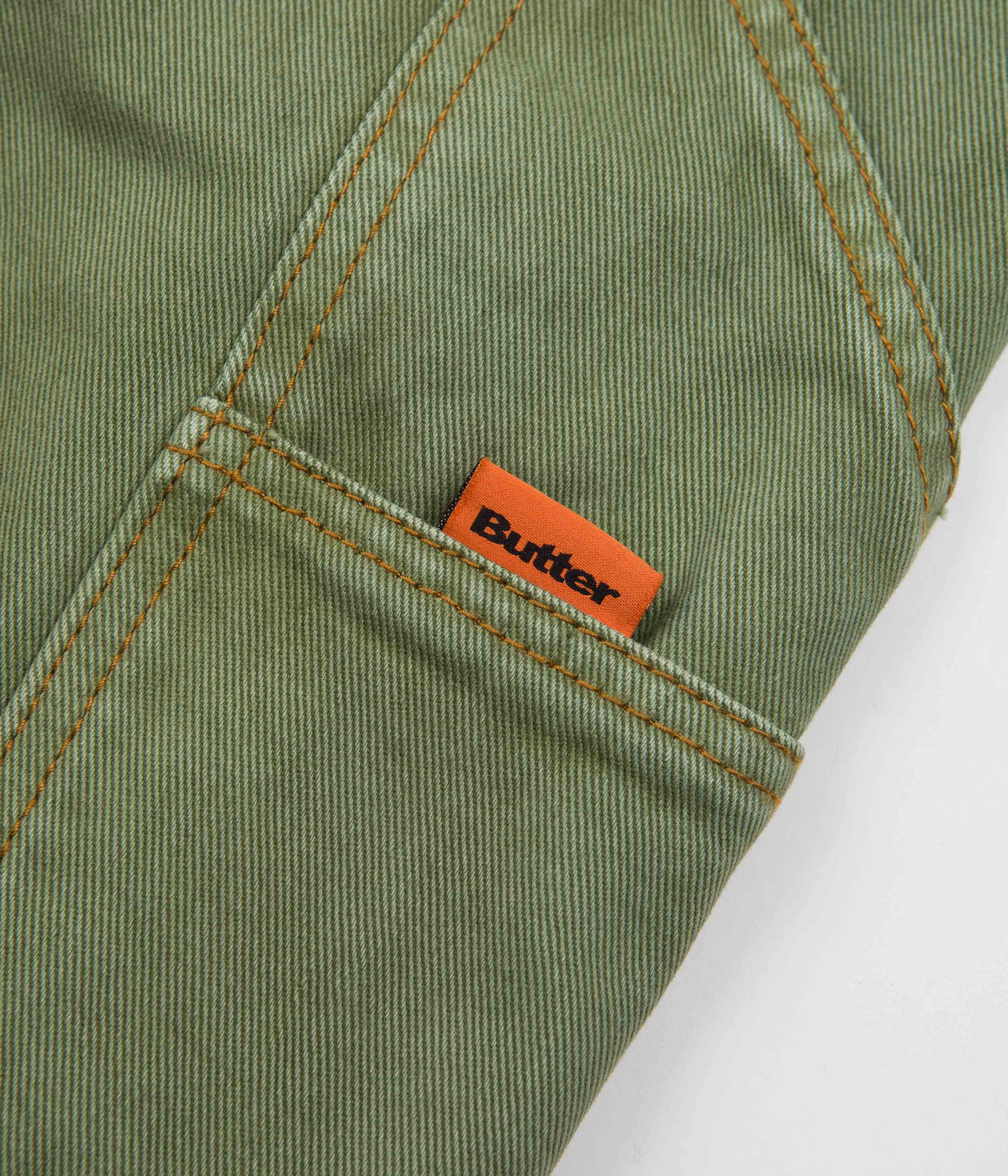Butter Goods Army Green Weathergear Heavyweight Jeans - A Skater's Dream