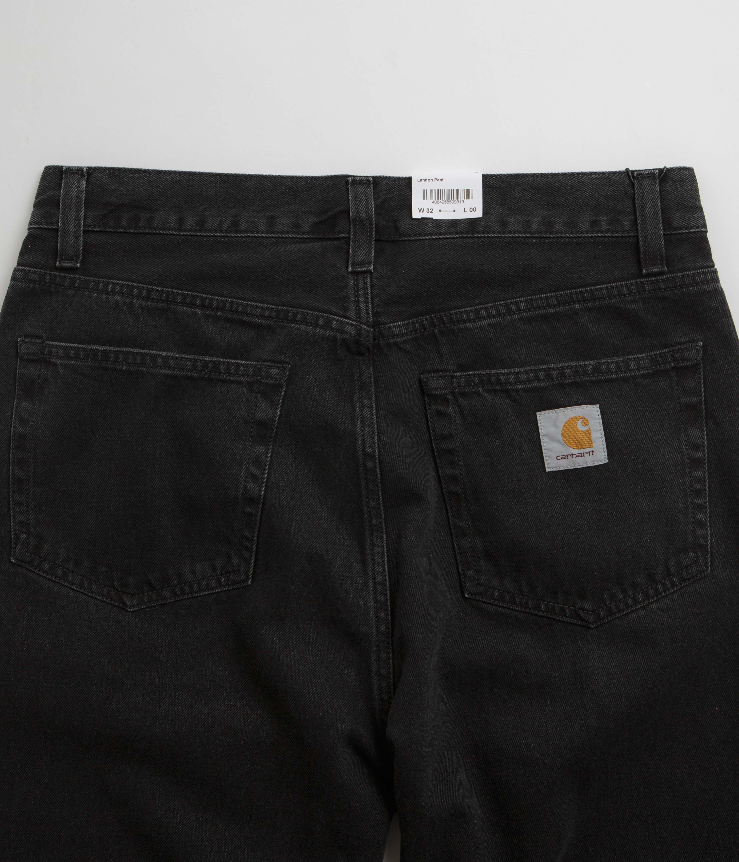 Carhartt Landon Pants - Stylish Black Stone Washed