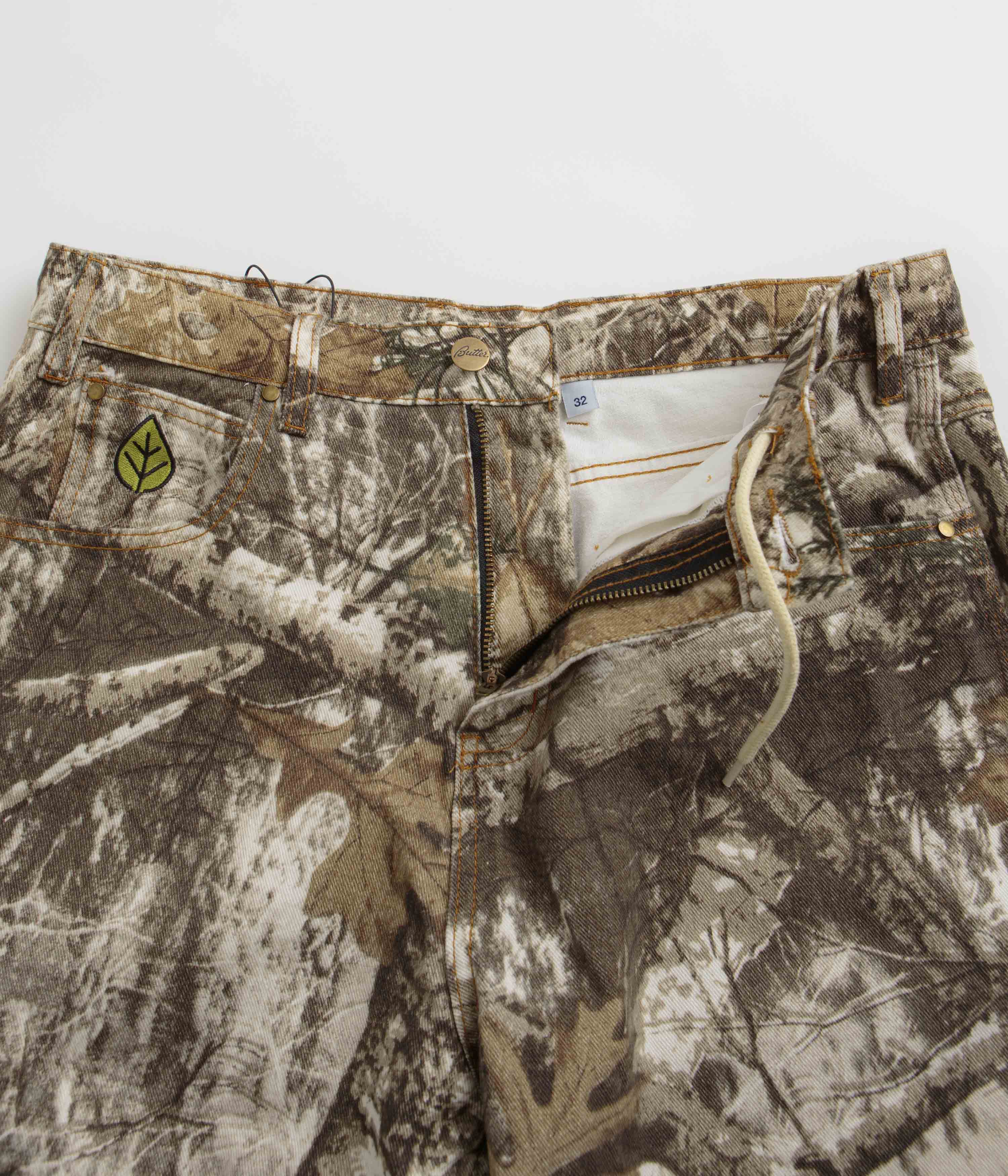 Butter Goods Forest Camo Heavyweight Denim Shorts - A Must-Have!