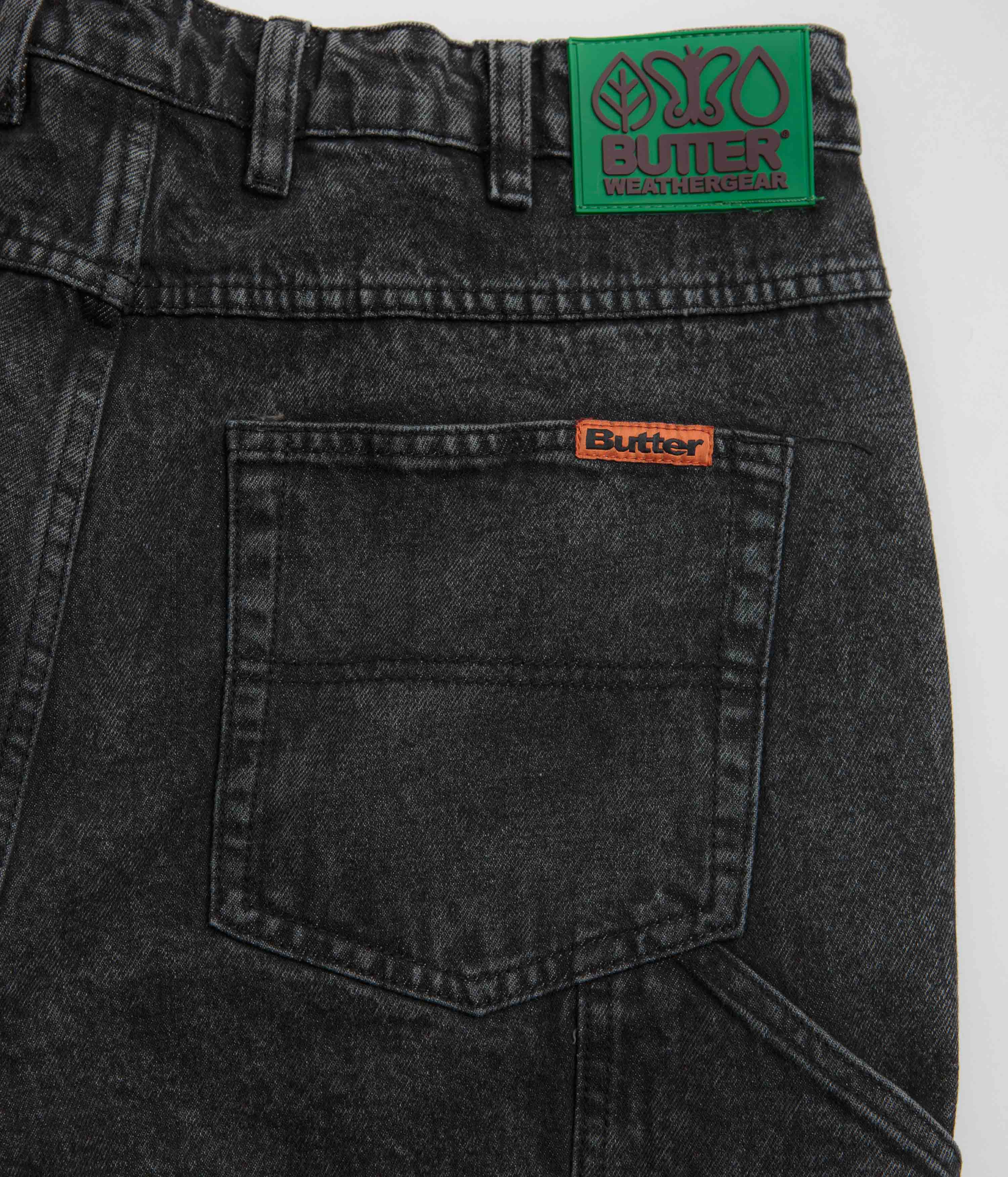 Butter Goods Faded Black Weathergear Denim Shorts - Irresistible Style!