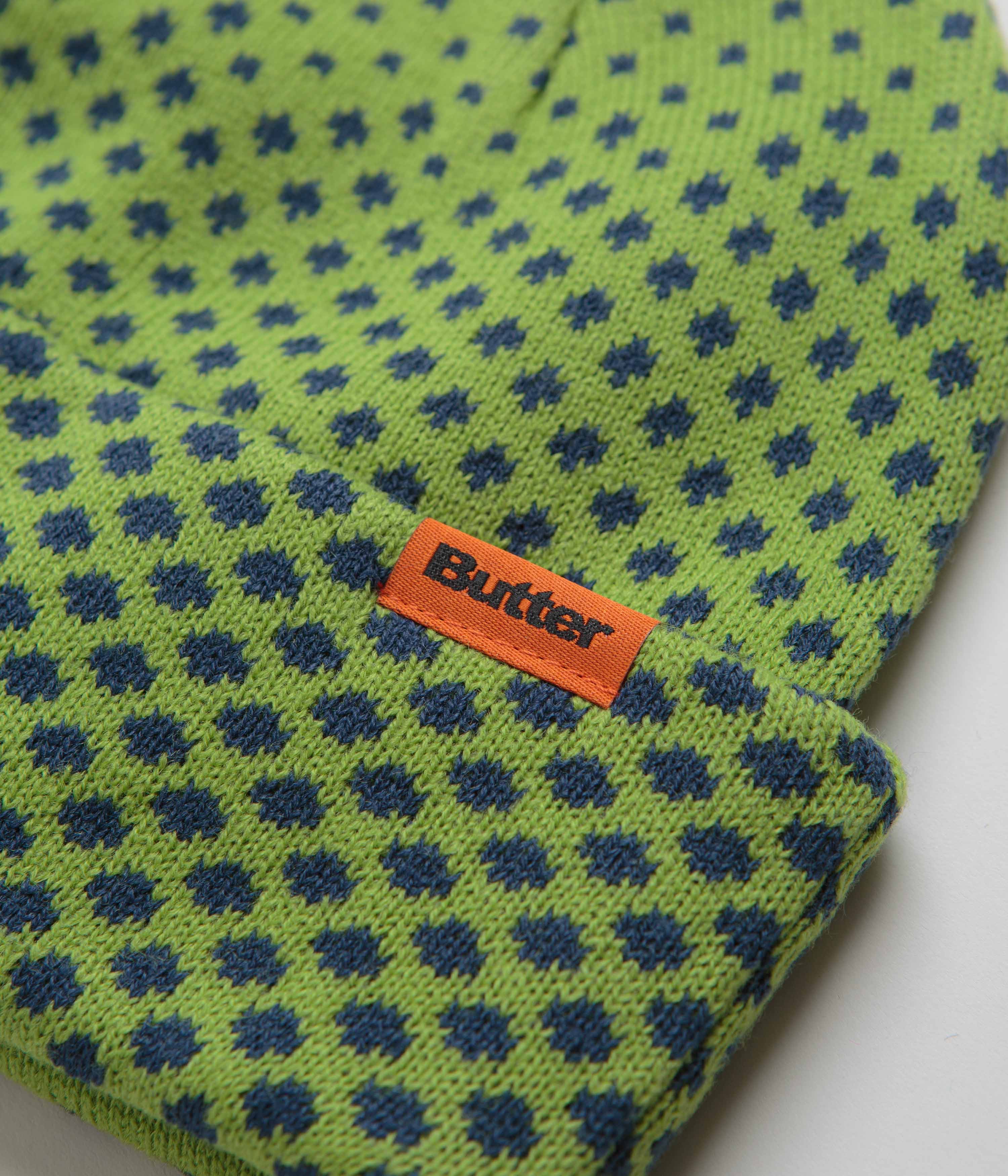 Stylish Butter Goods Green Halftone Cuff Beanie - Grab Yours Now!