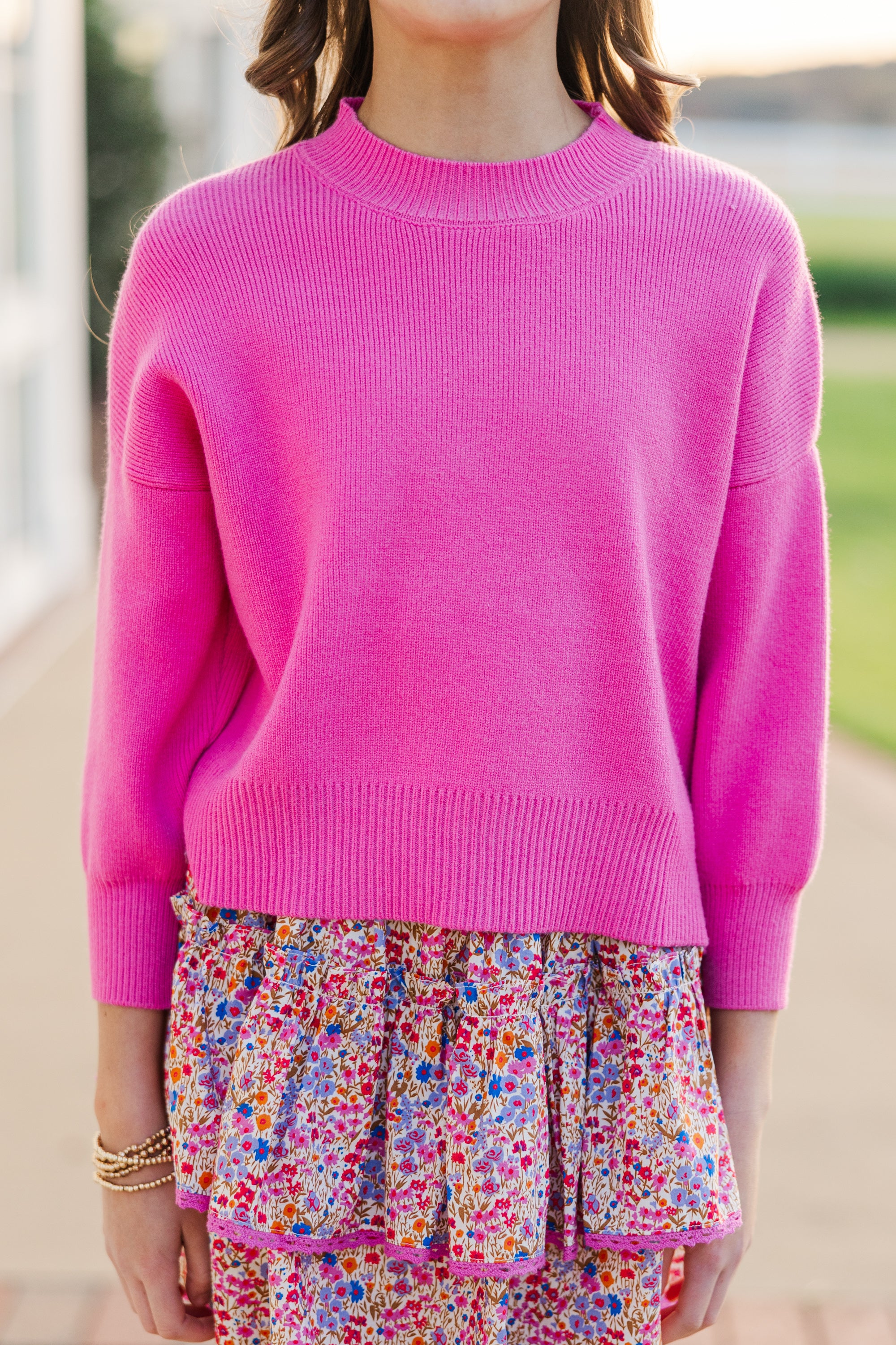 Girls' Adorable Pink 'Perfectly You' Sweater