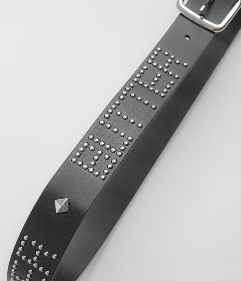 Butter Goods Stunning Black Leather Studded Belt