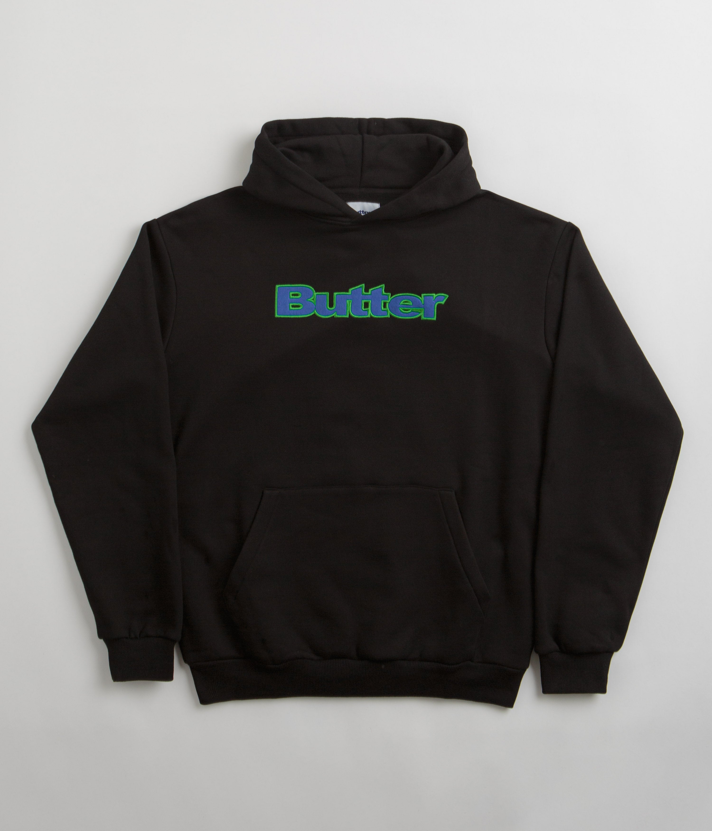 Butter Goods Black Felt Logo Applique Hoodie - A Must-Have!