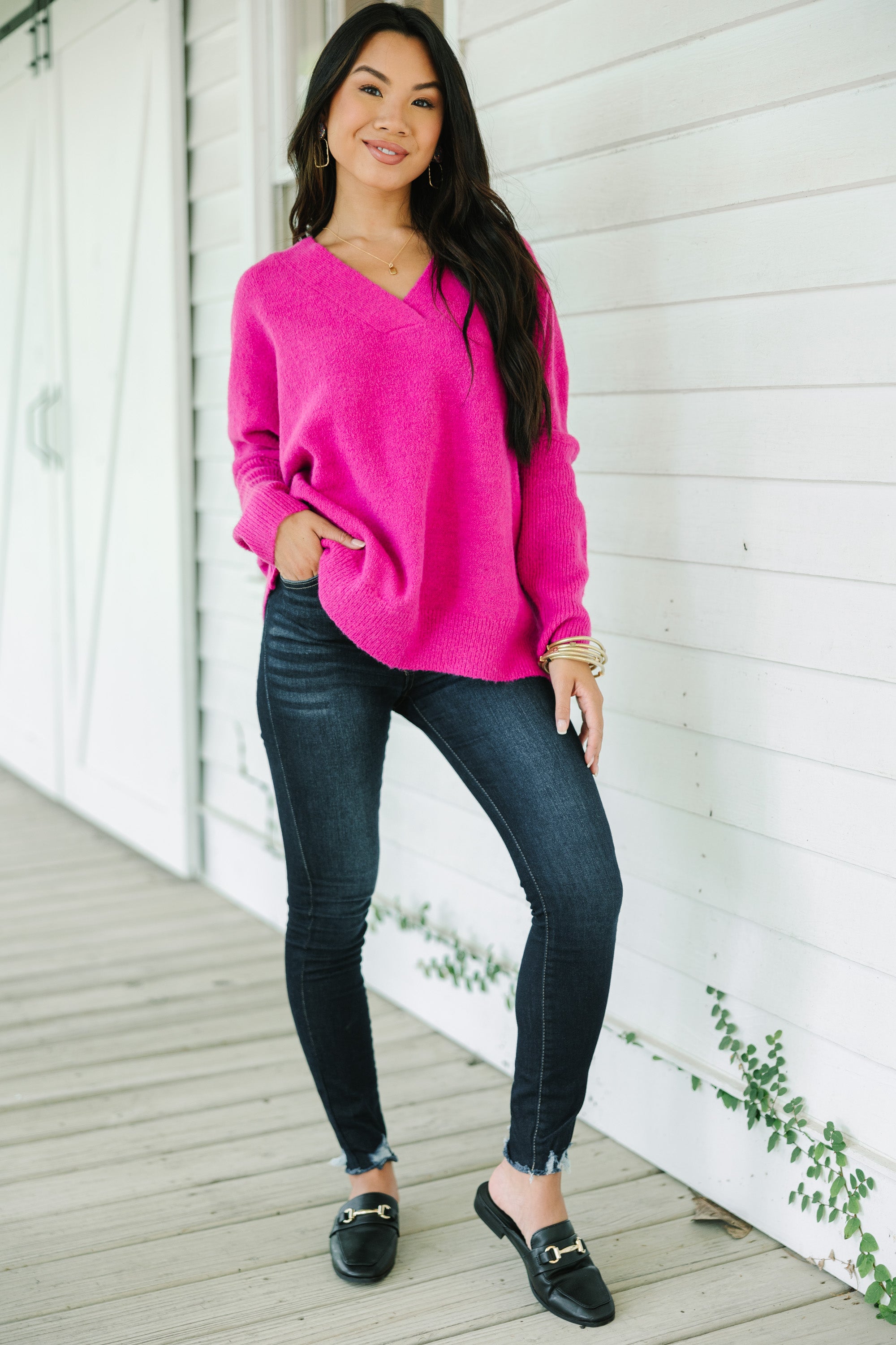 Irresistible Orchid Pink Sweater - Just What You Crave!