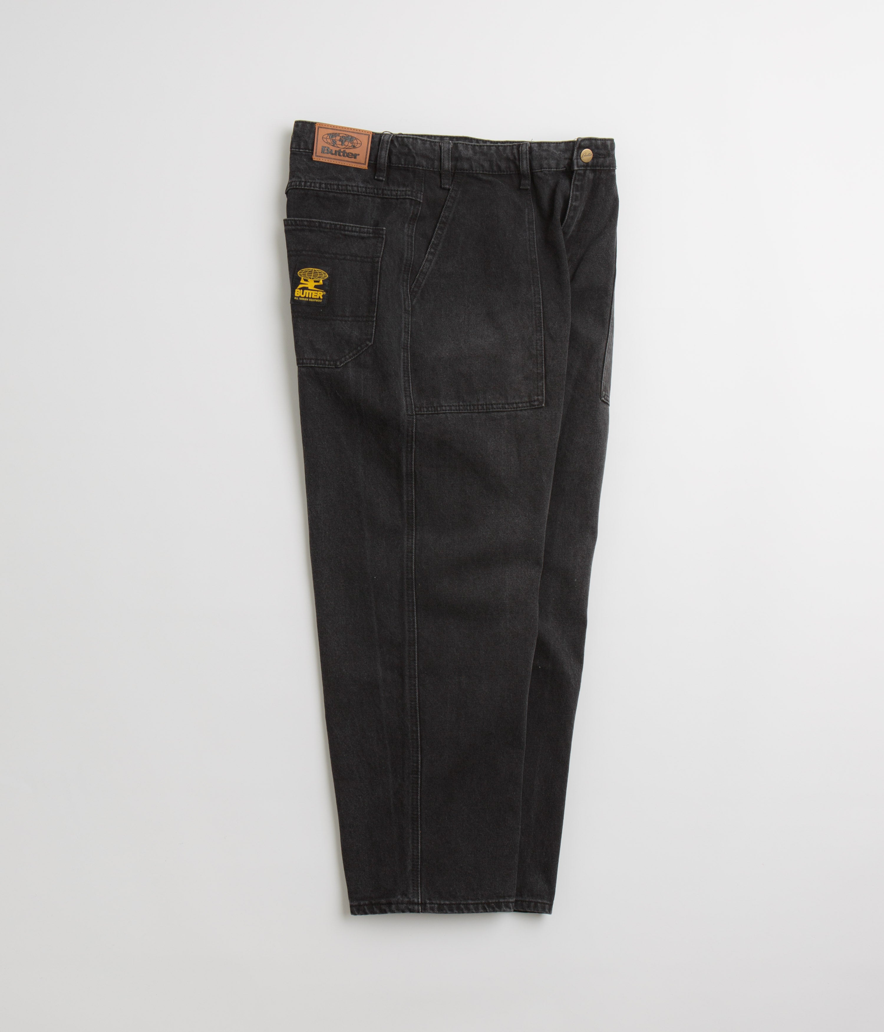 Butter Goods Faded Black Patch Pocket Jeans - A Trendy Must-Have!
