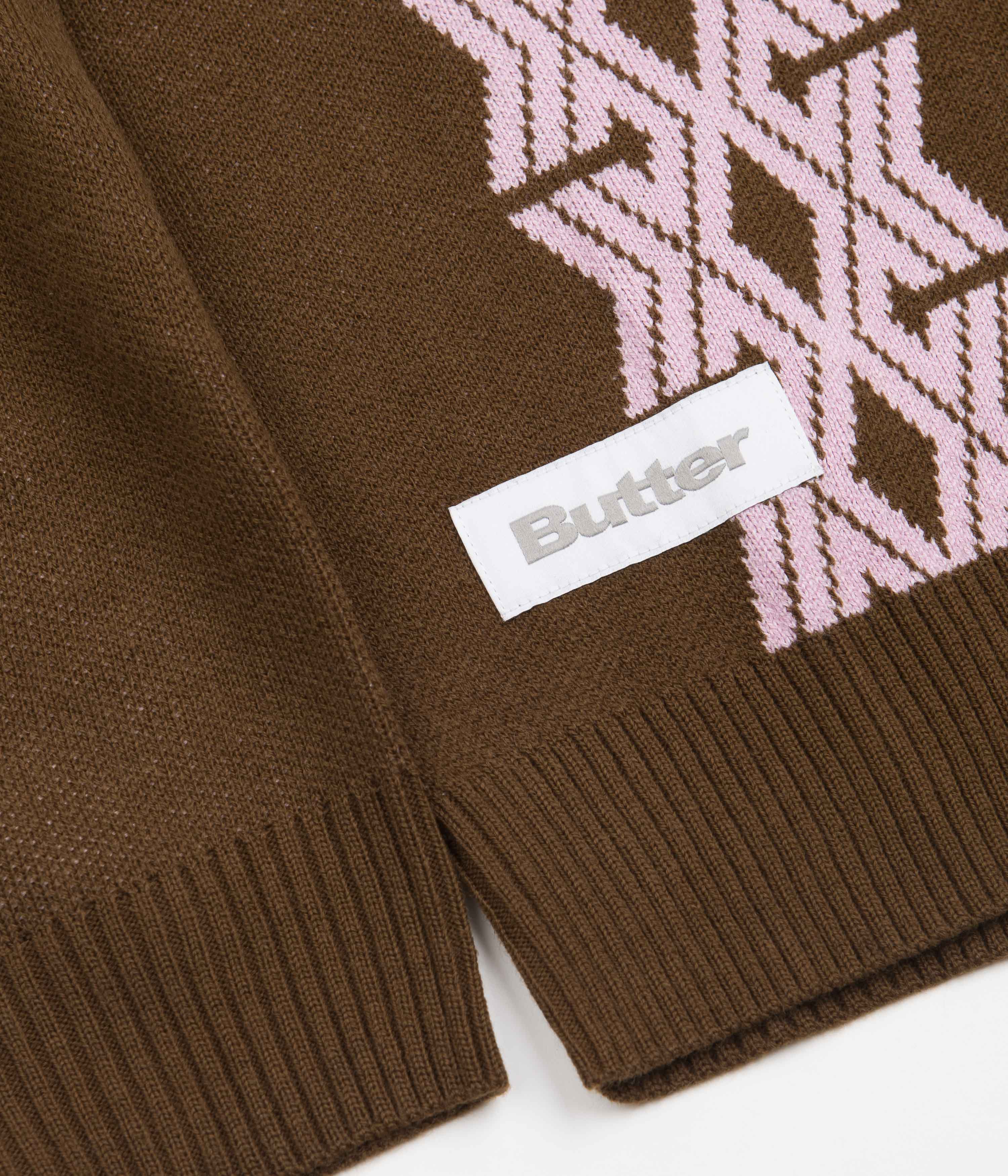 Butter Goods Club Chocolate Knitted Cardigan - Irresistible Vintage Charm