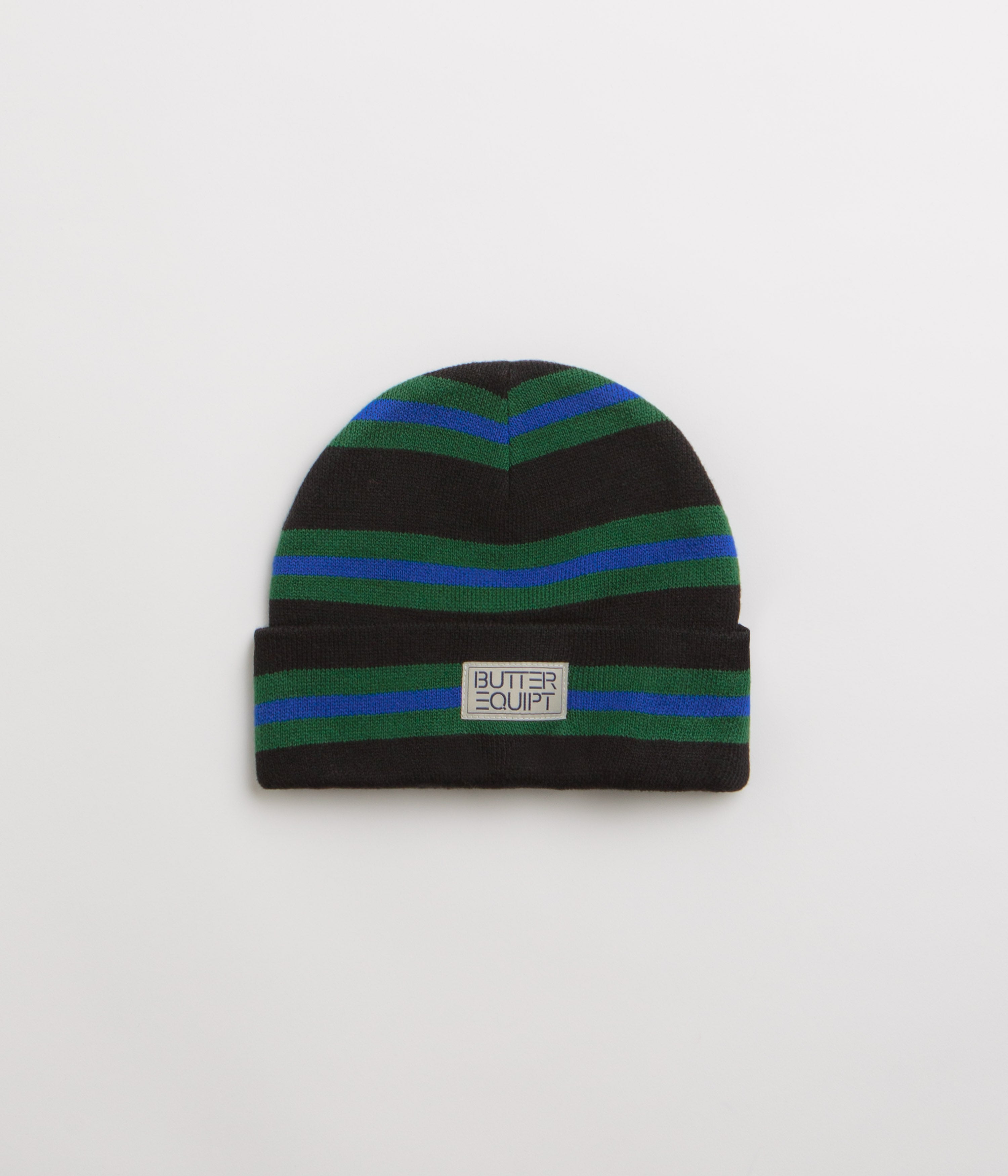 Butter Goods Equipt Beanie - Stunning Black / Green
