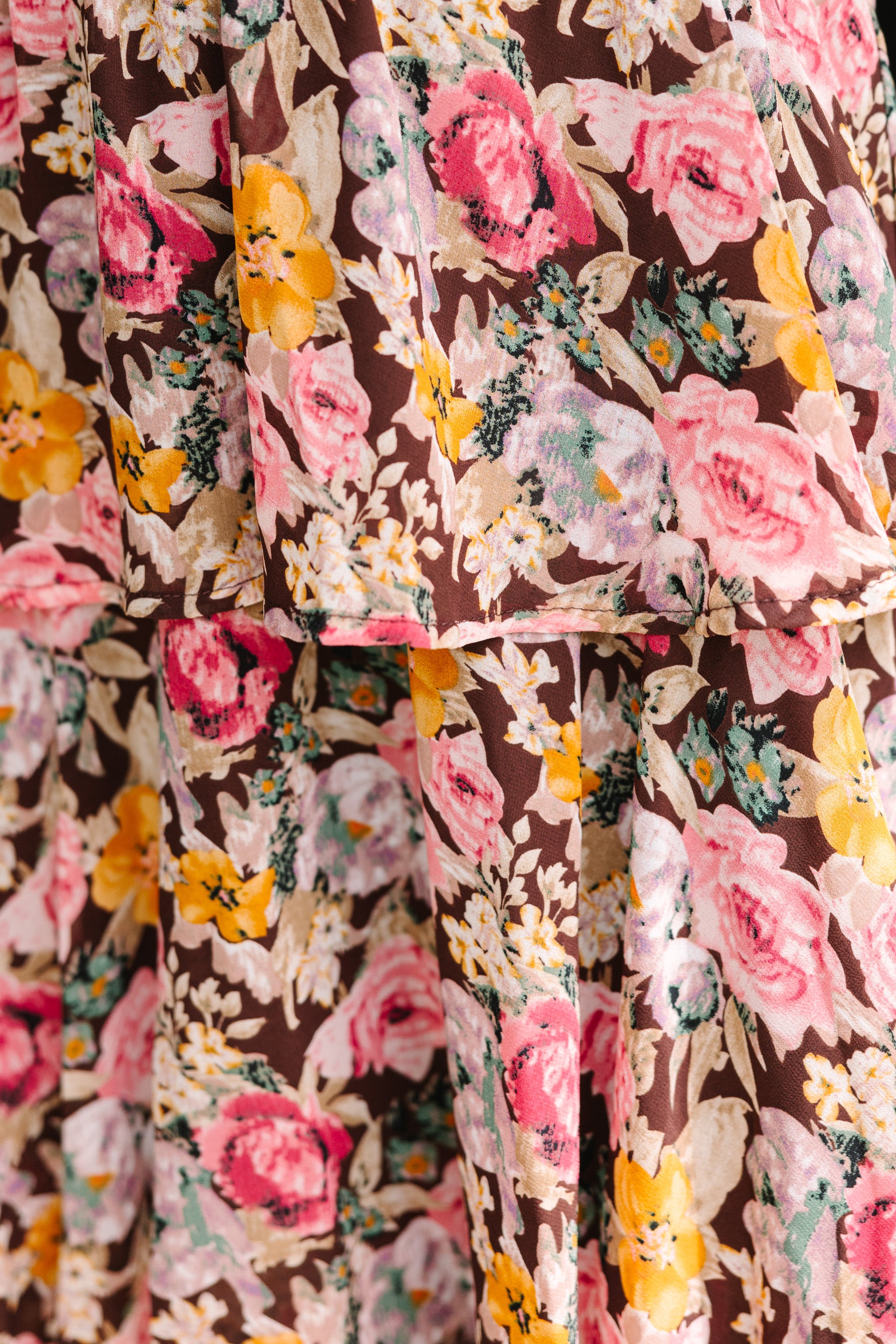 Gorgeous Brown Floral Maxi Dress for Fabulous Days
