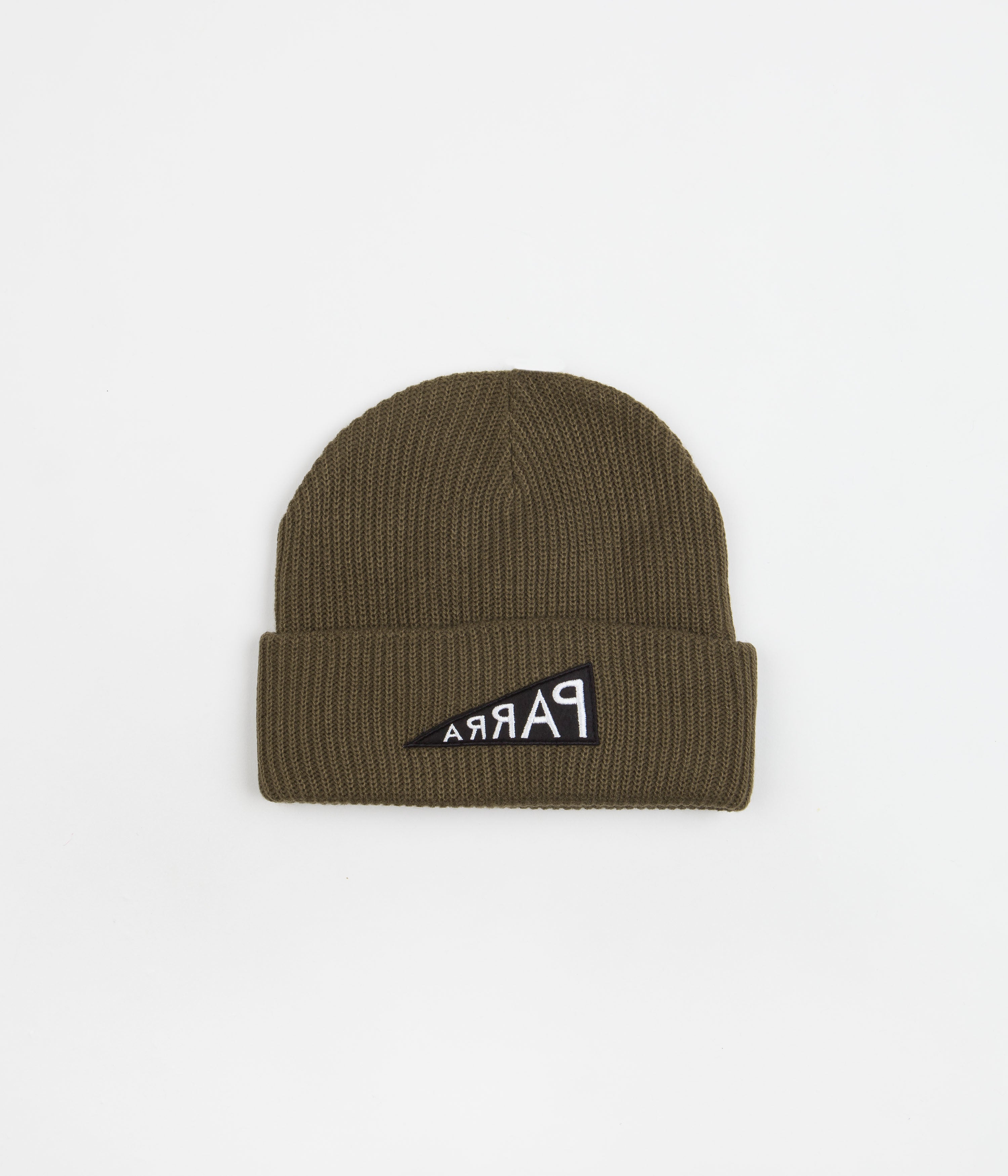 by Parra Camel Mirrored Flag Logo Beanie - A Fashion Statement