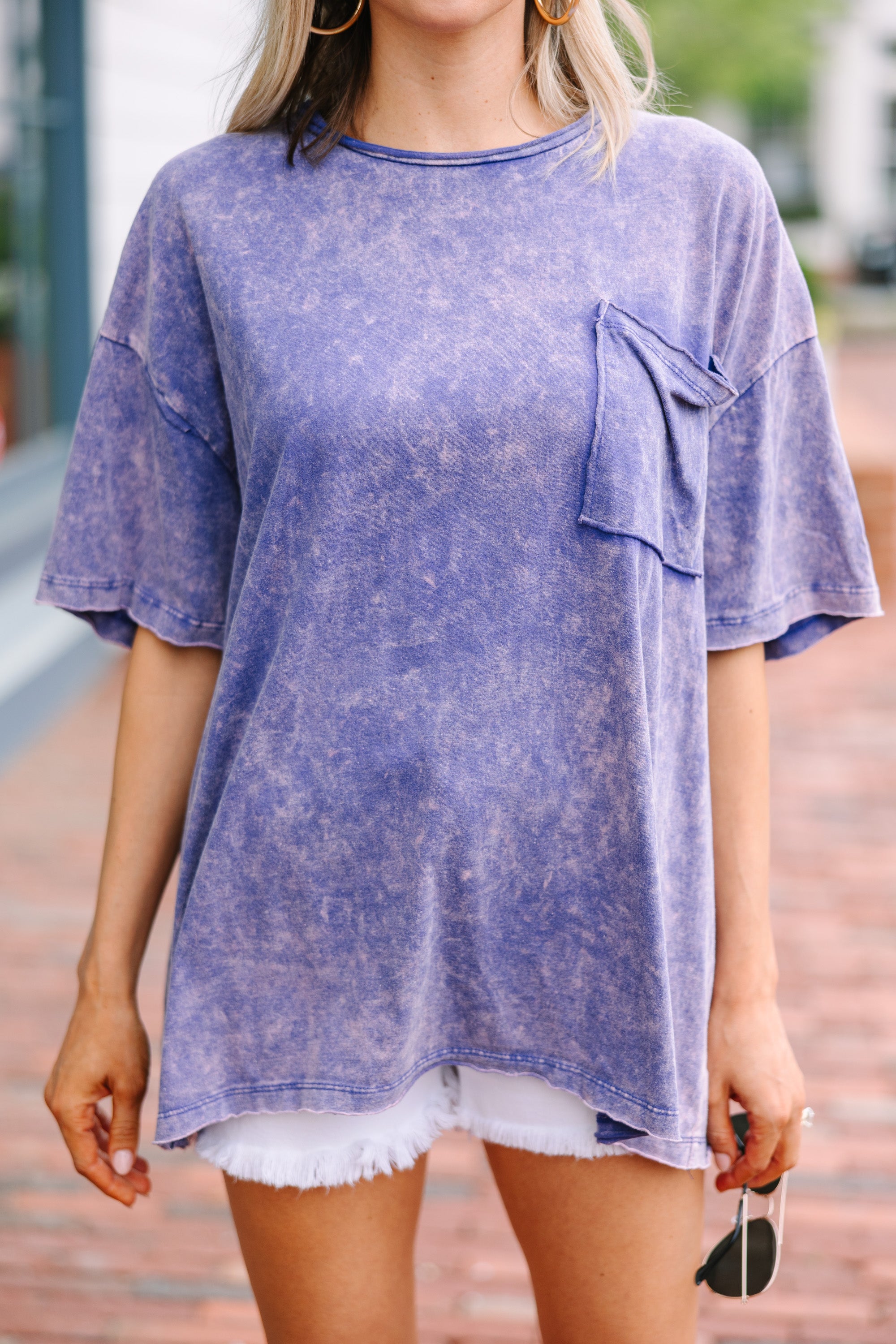 Gorgeous Purple Acid Wash Tee - All You Need!