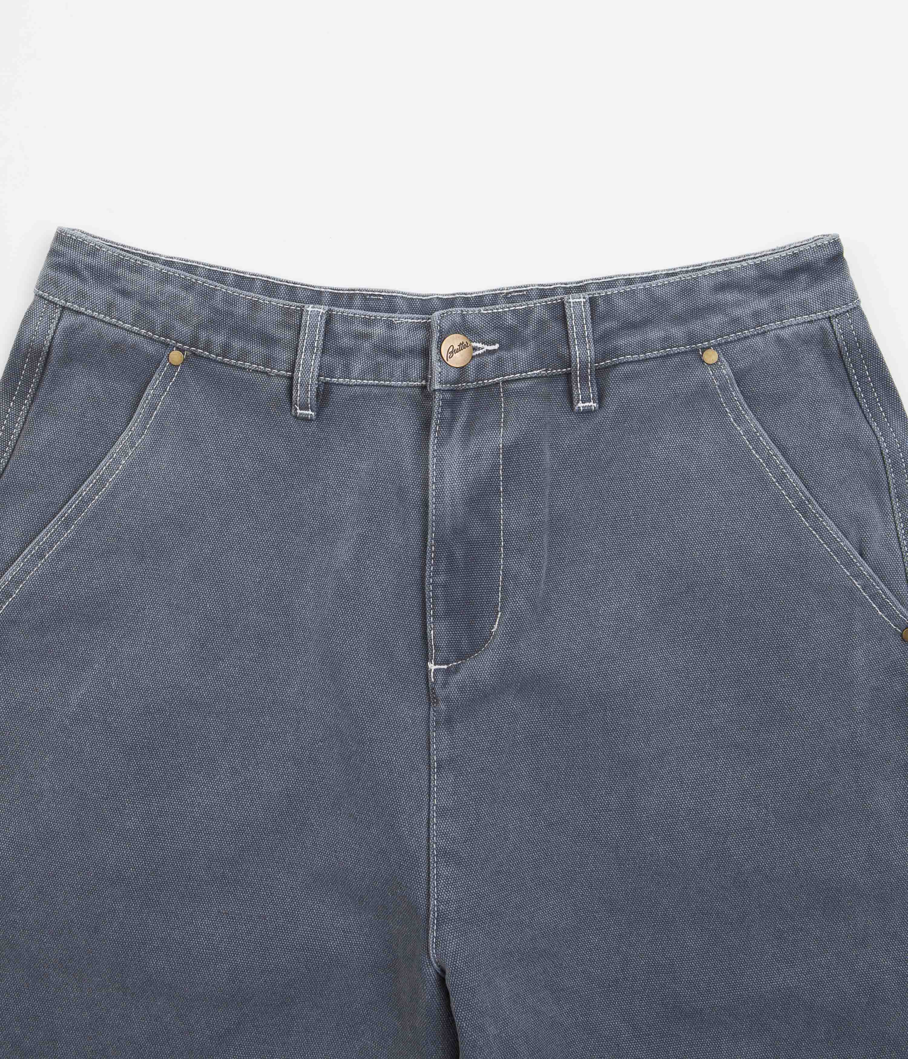Butter Goods Slate Washed Canvas Work Shorts - Stylish and Durable
