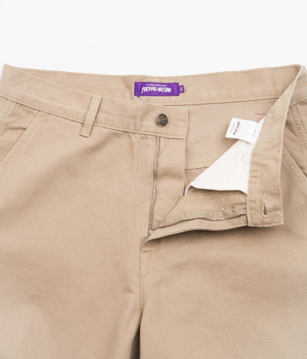 Fucking Awesome Khaki Baggy Cargo Pants - A Tribute to '90s Skate Style