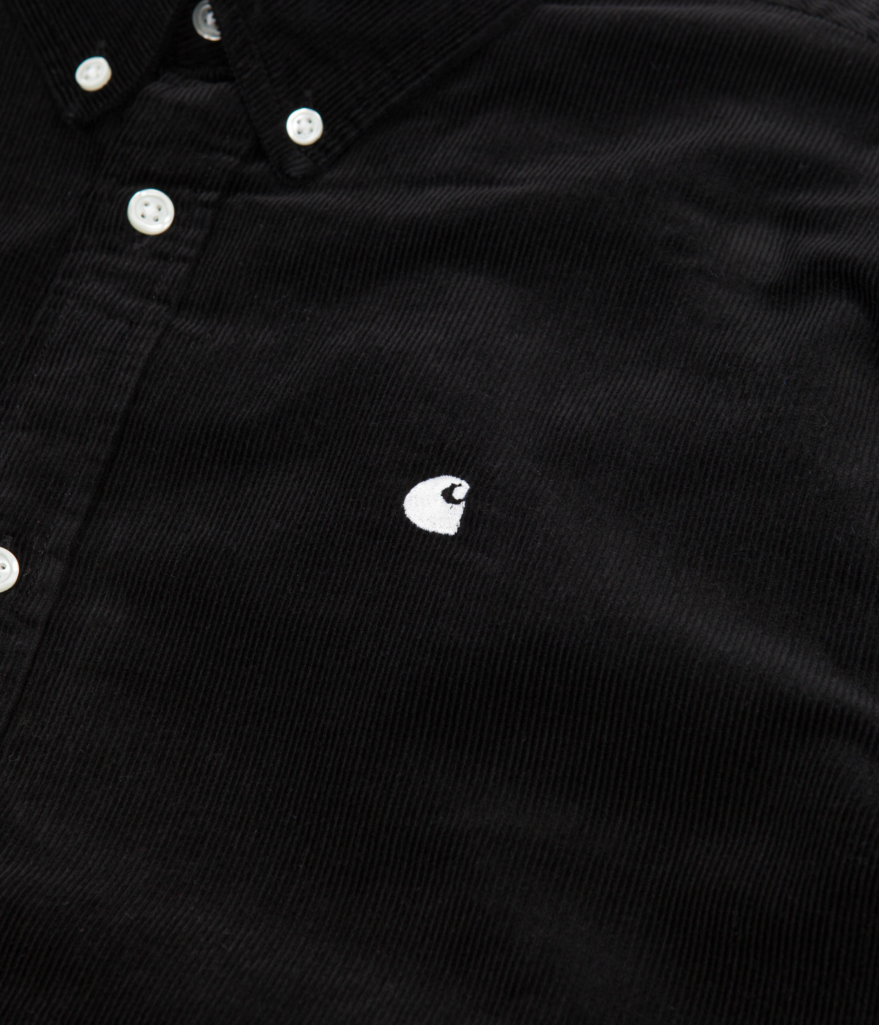 Carhartt Madison Fine Cord Shirt - Stunning Black / White